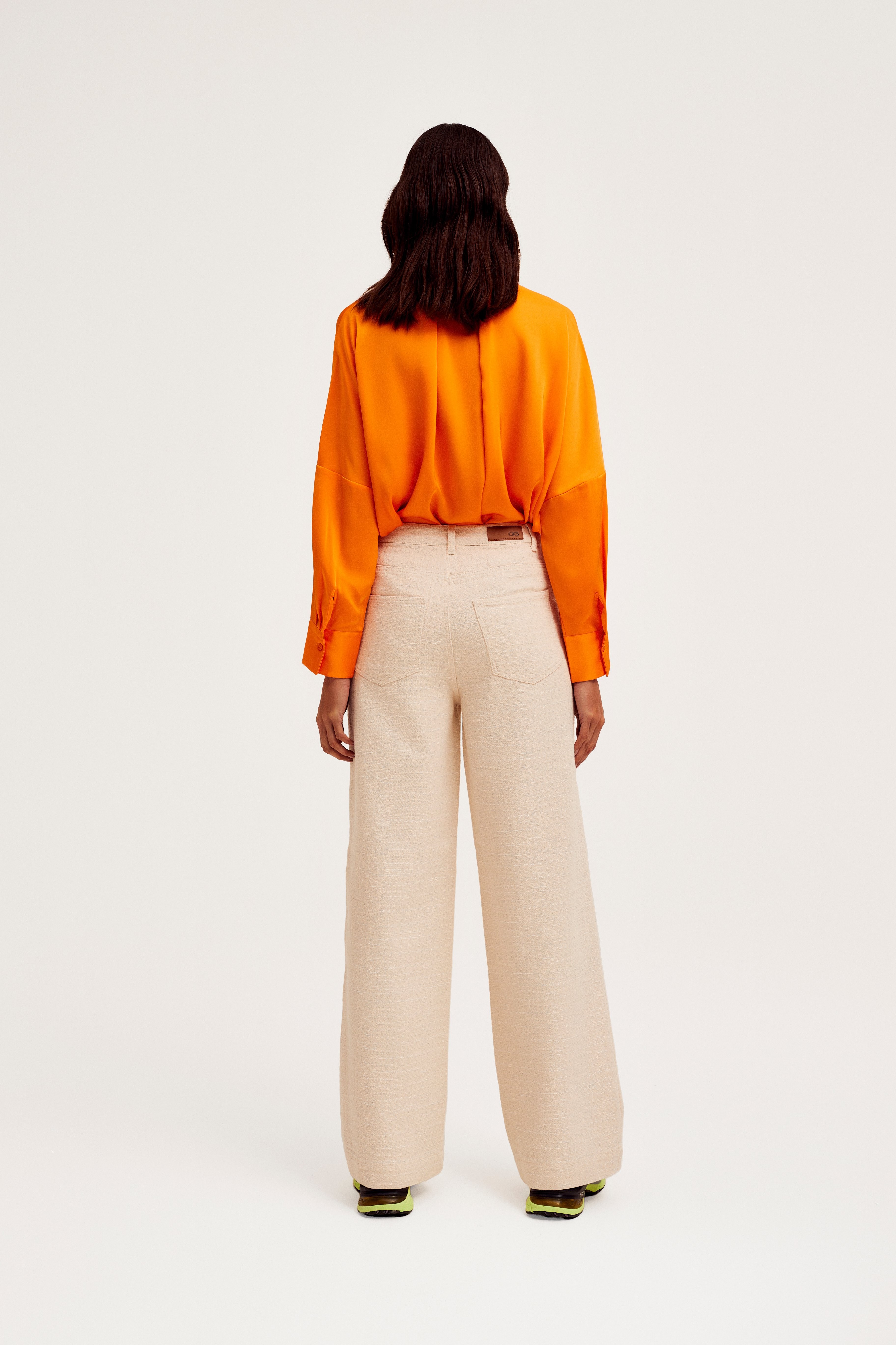 CKS Dames - WAZNA - blouse lange mouwen - intens oranje