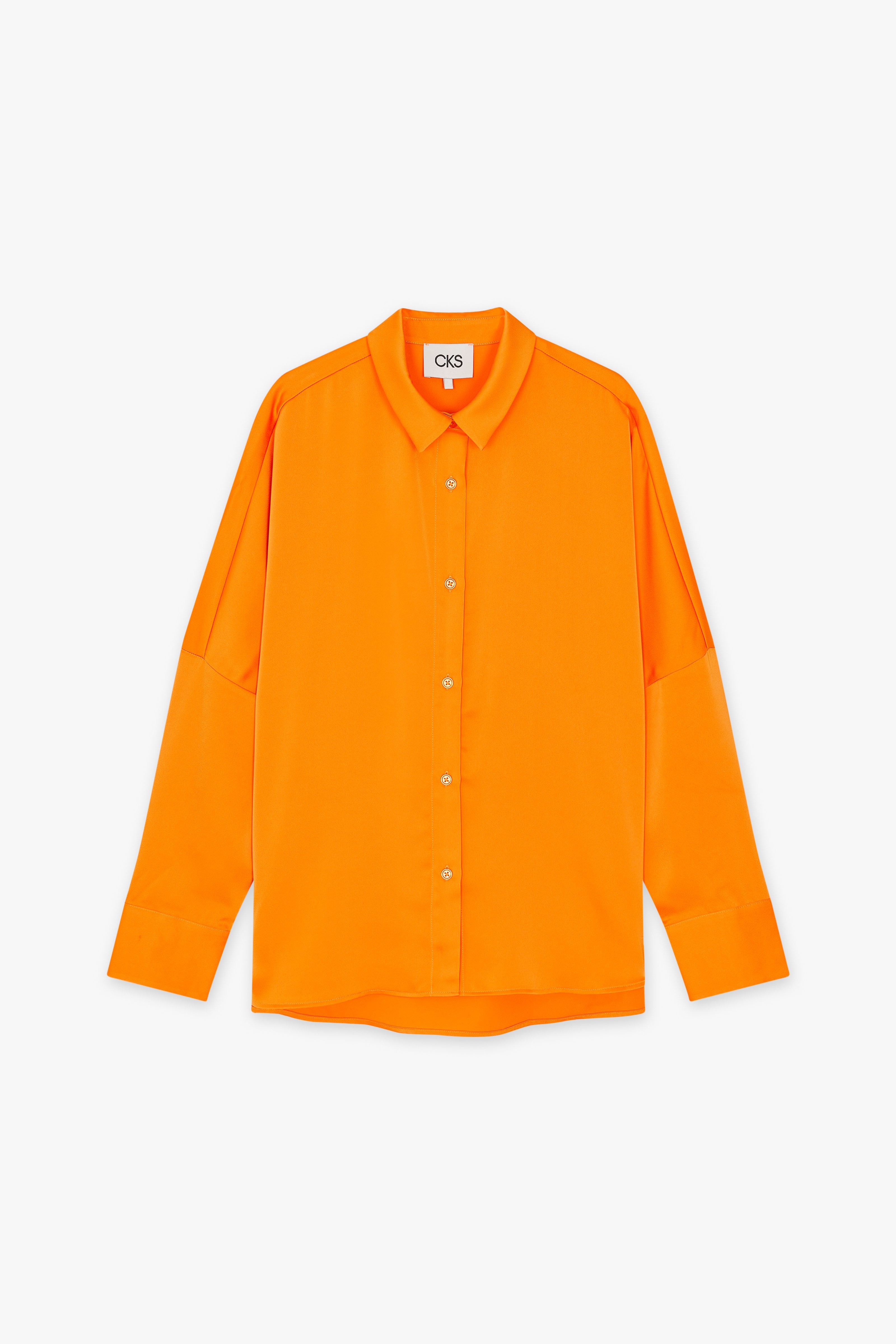 CKS Dames - WAZNA - blouse lange mouwen - intens oranje