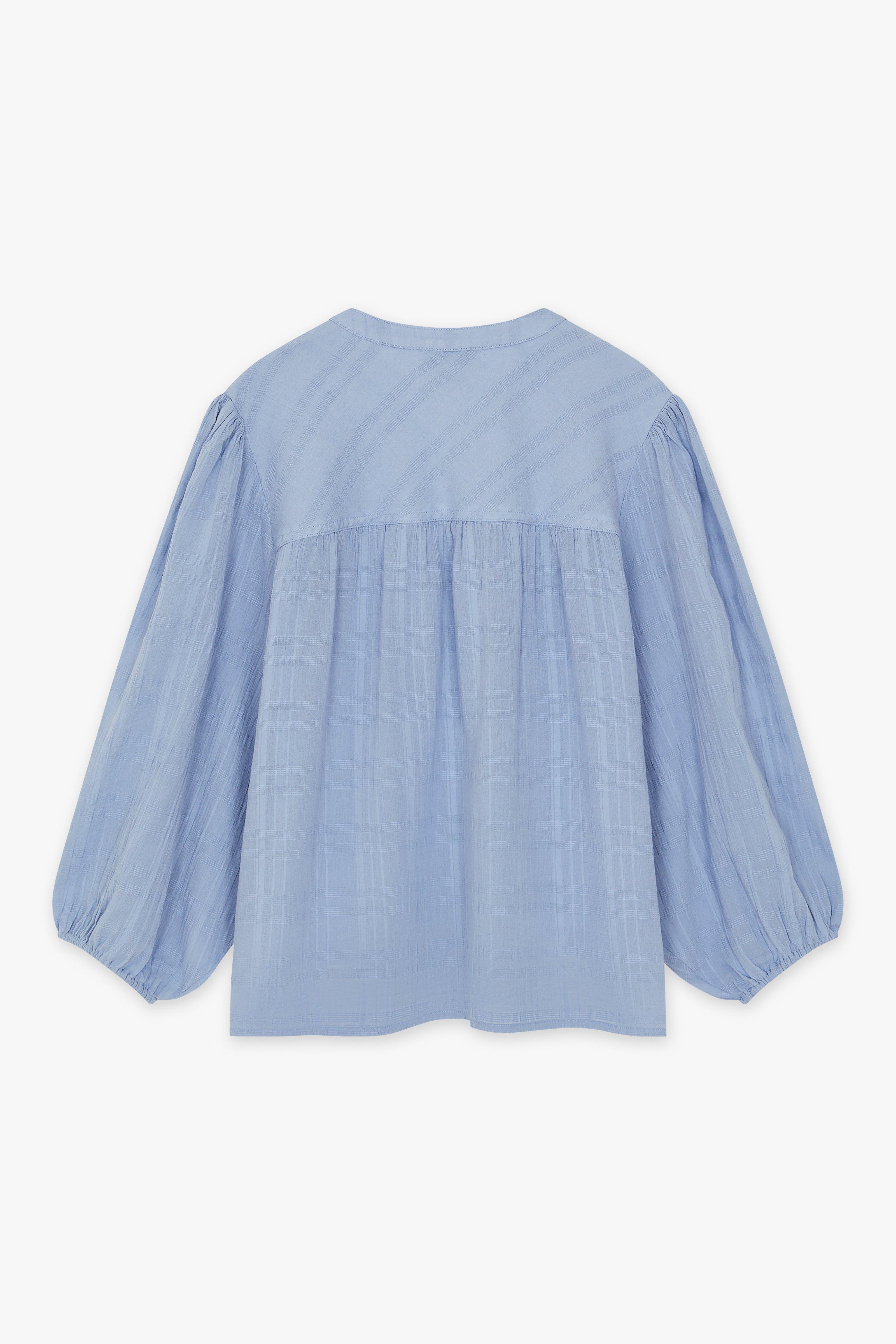 CKS Dames - WILD - blouse short sleeves - blue