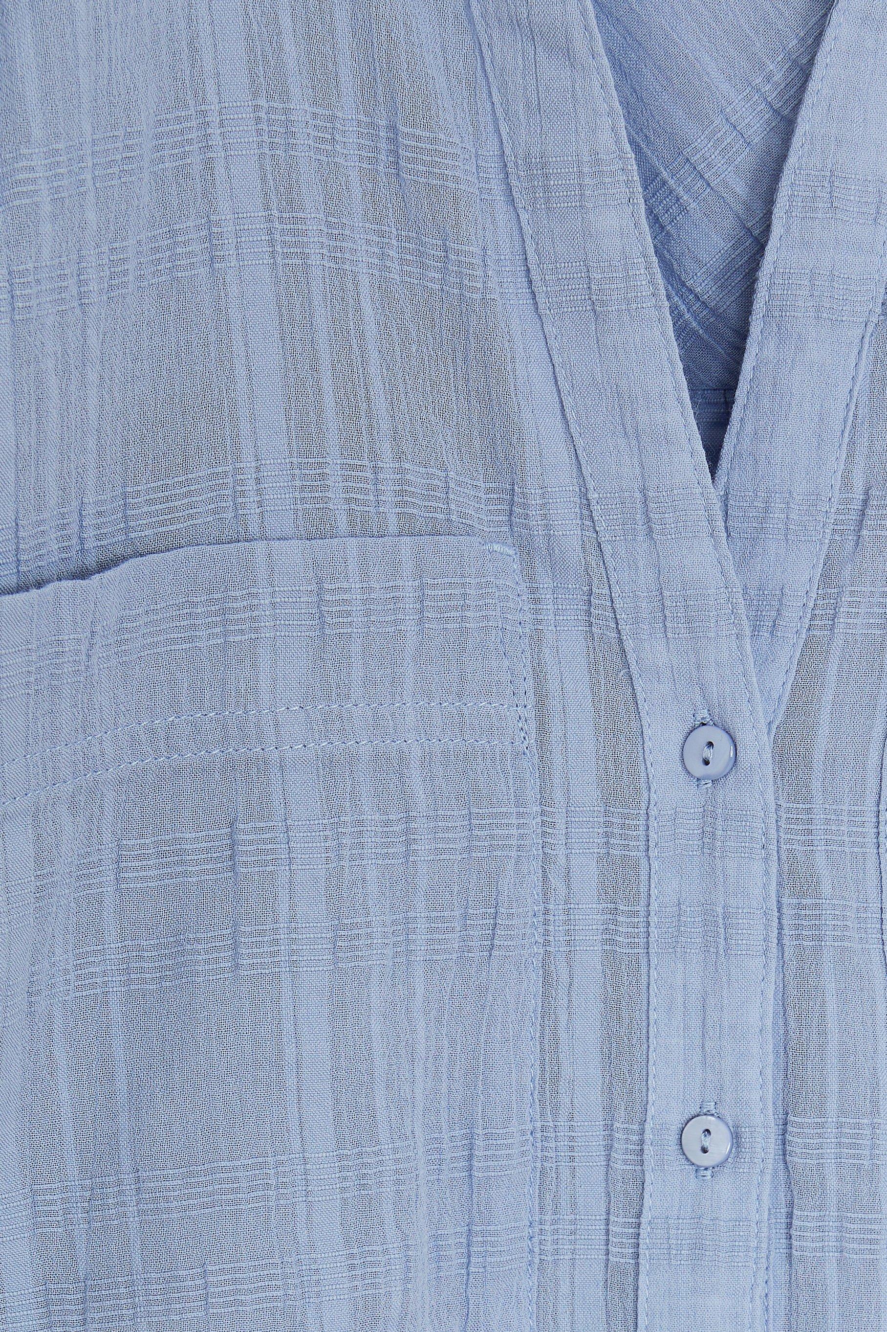 CKS Dames - WILD - blouse korte mouwen - blauw
