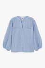 CKS Dames - WILD - blouse short sleeves - blue