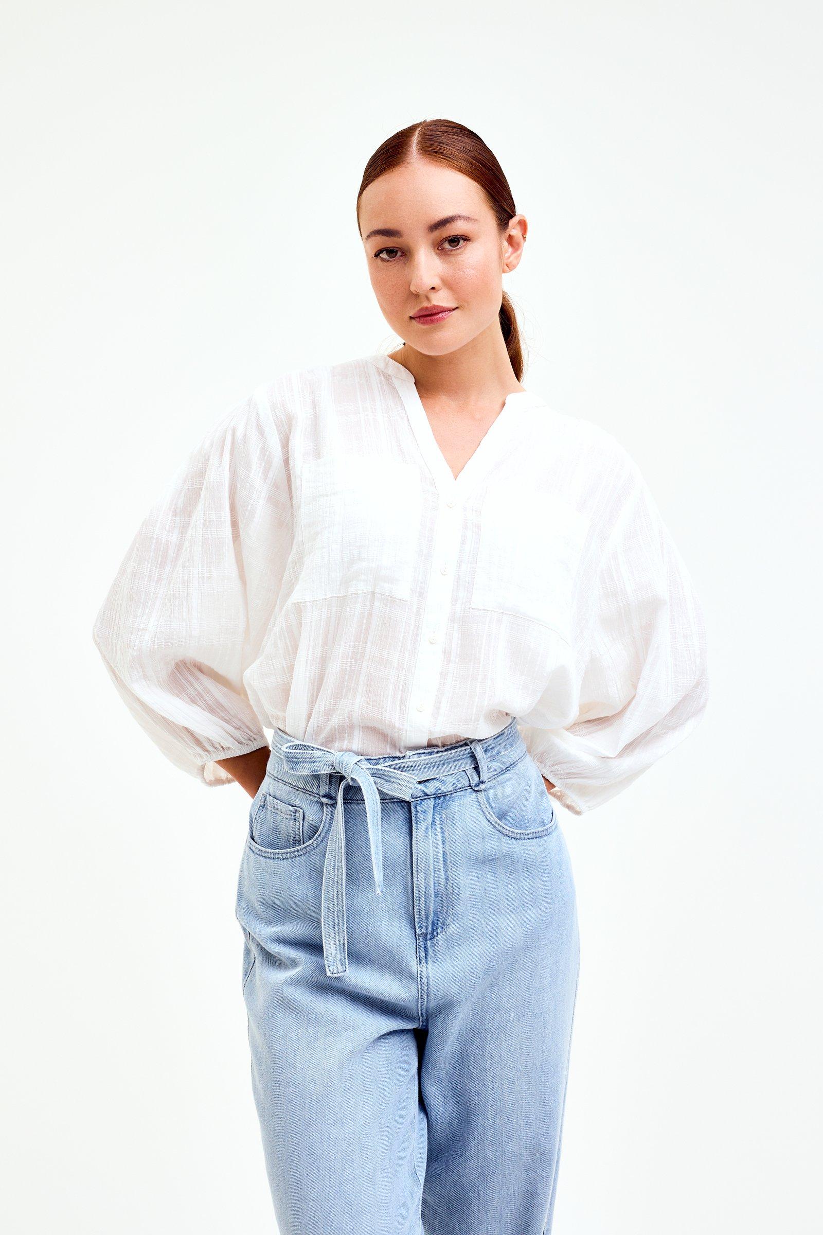 CKS Dames - WILD - blouse short sleeves - light beige