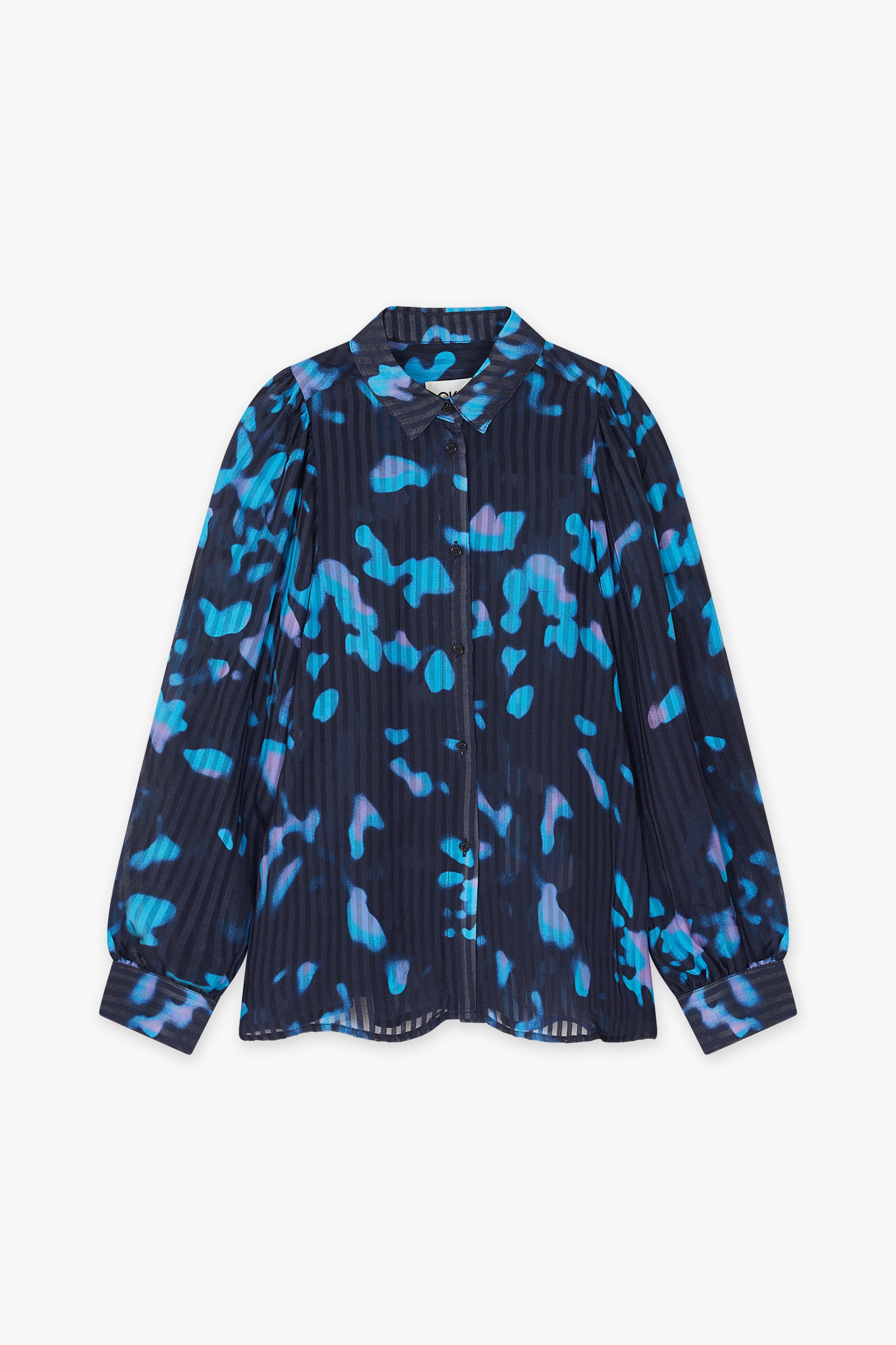 CKS Dames - SHICKO - Bluse Kurze Ärmel - Dunkelblau