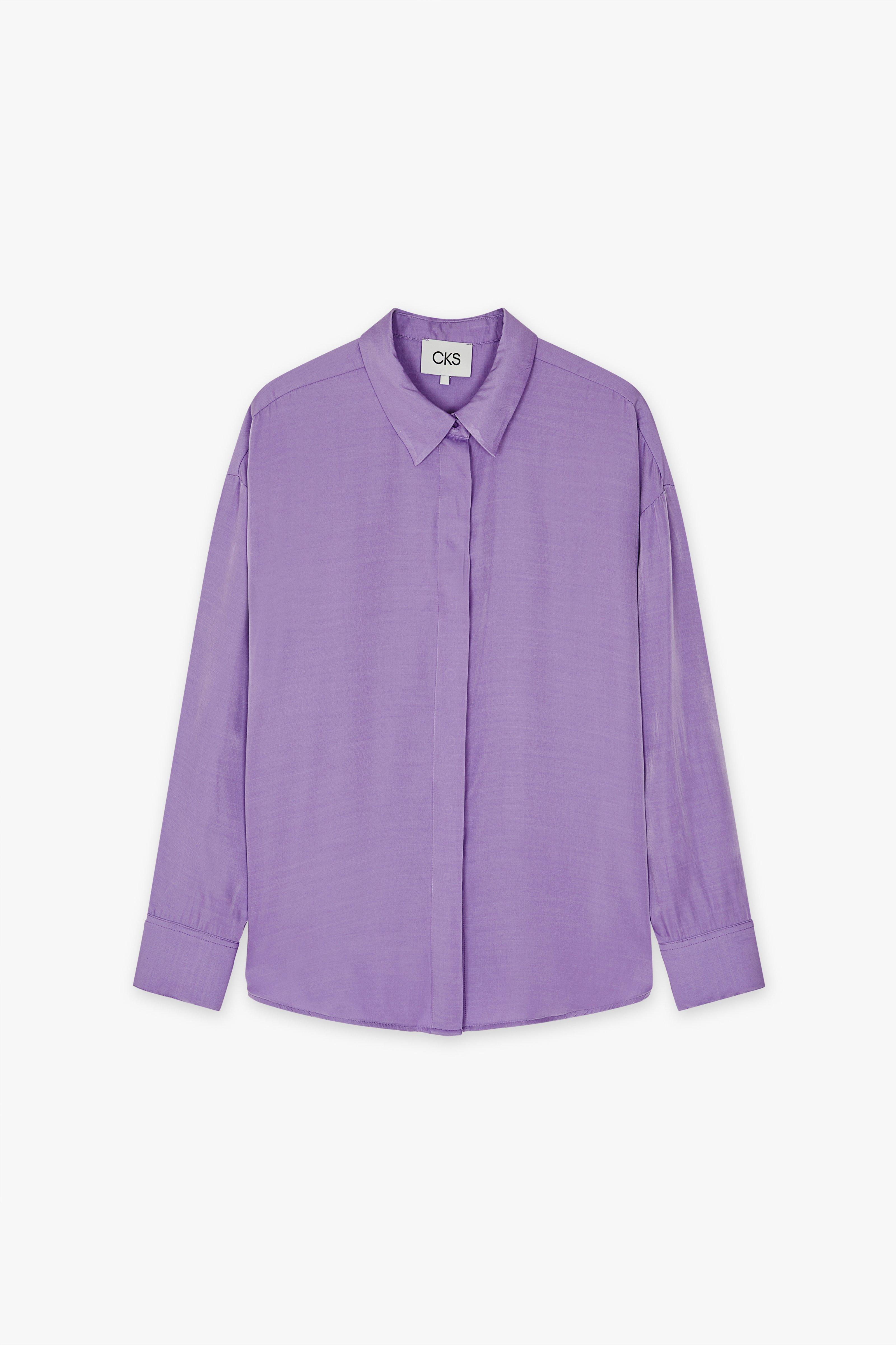 CKS Dames - RUTTENS - Bluse Kurze Ärmel - Violett