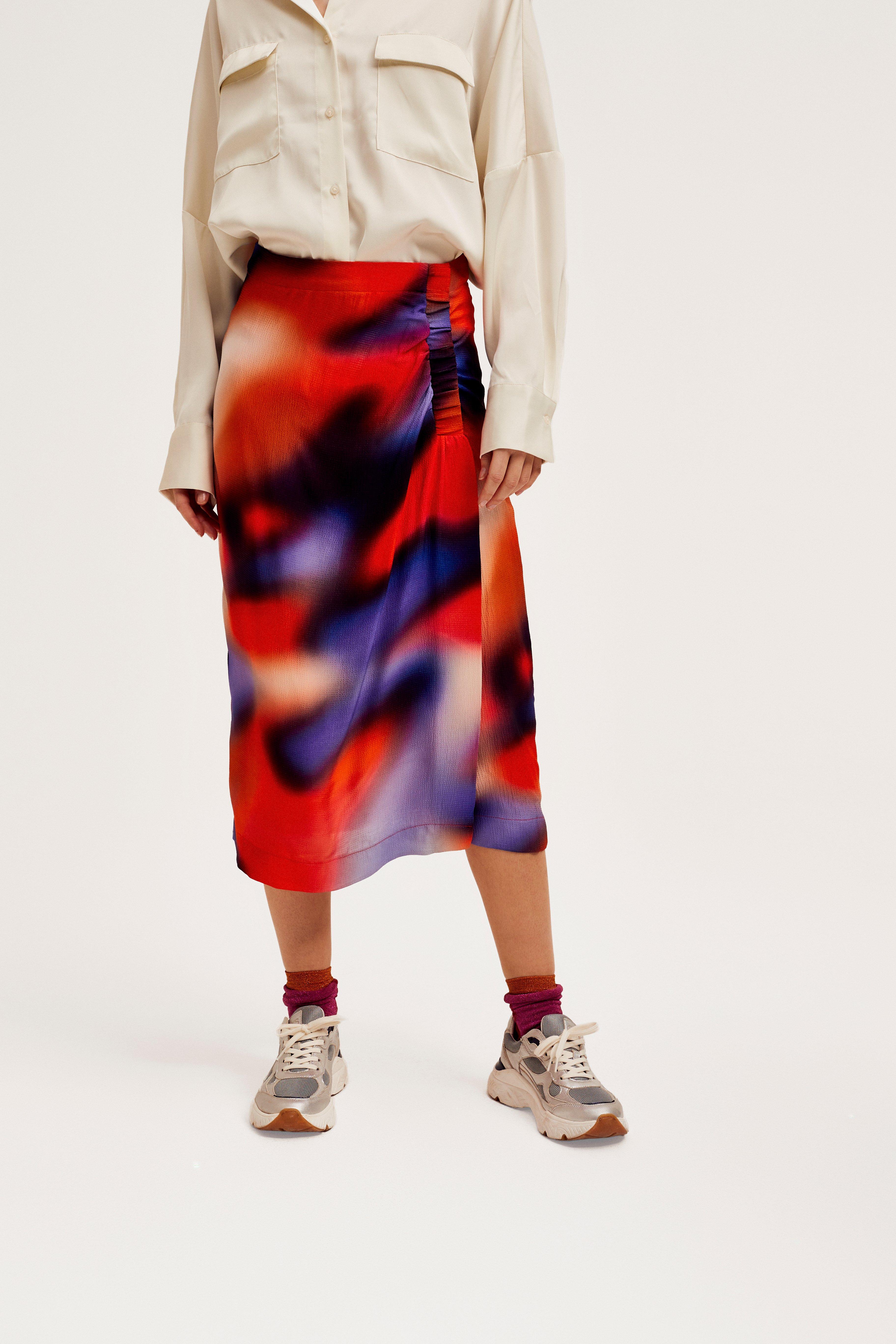 CKS Dames - SKITTLE - midi skirt - multicolor