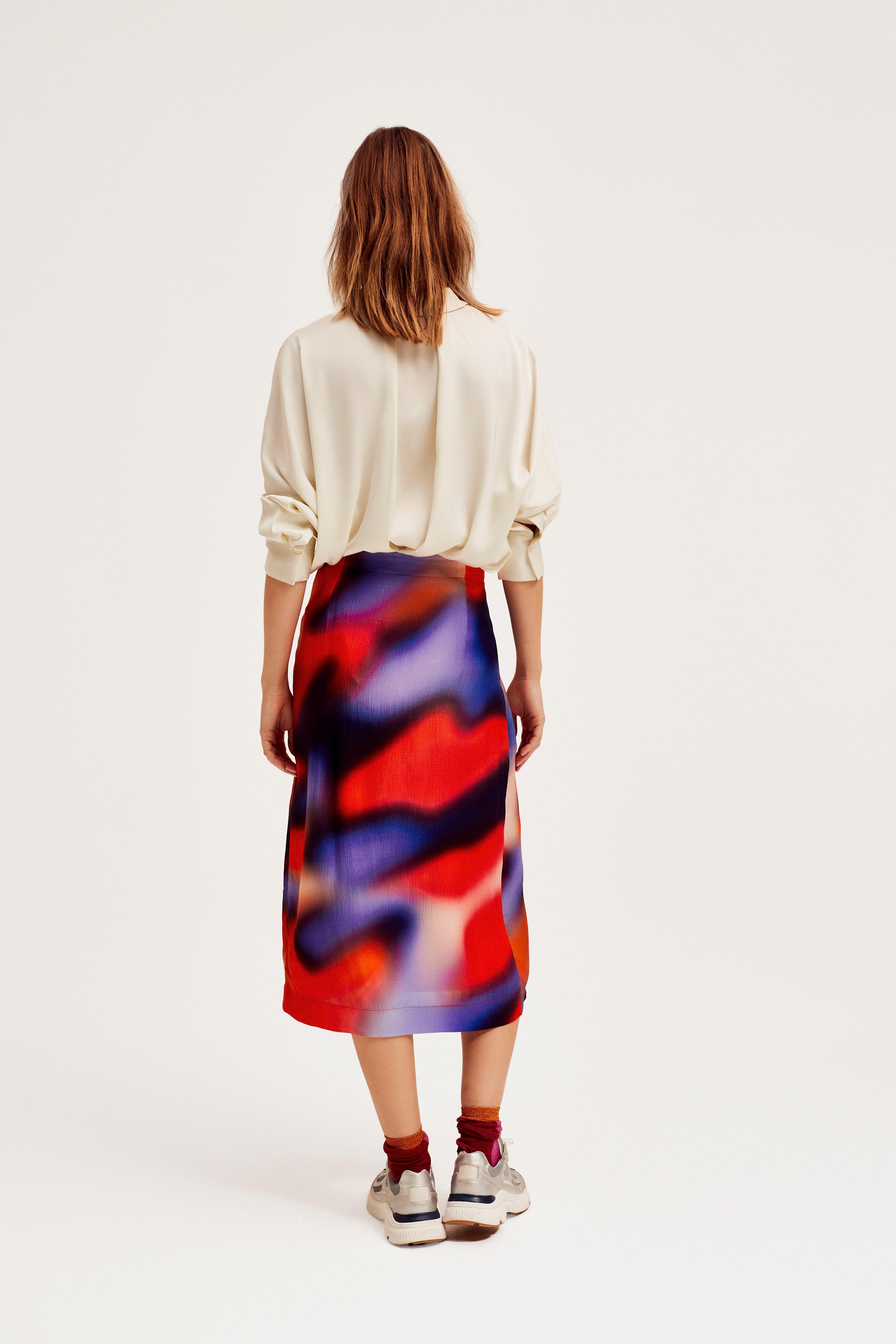 CKS Dames - SKITTLE - midi skirt - multicolor