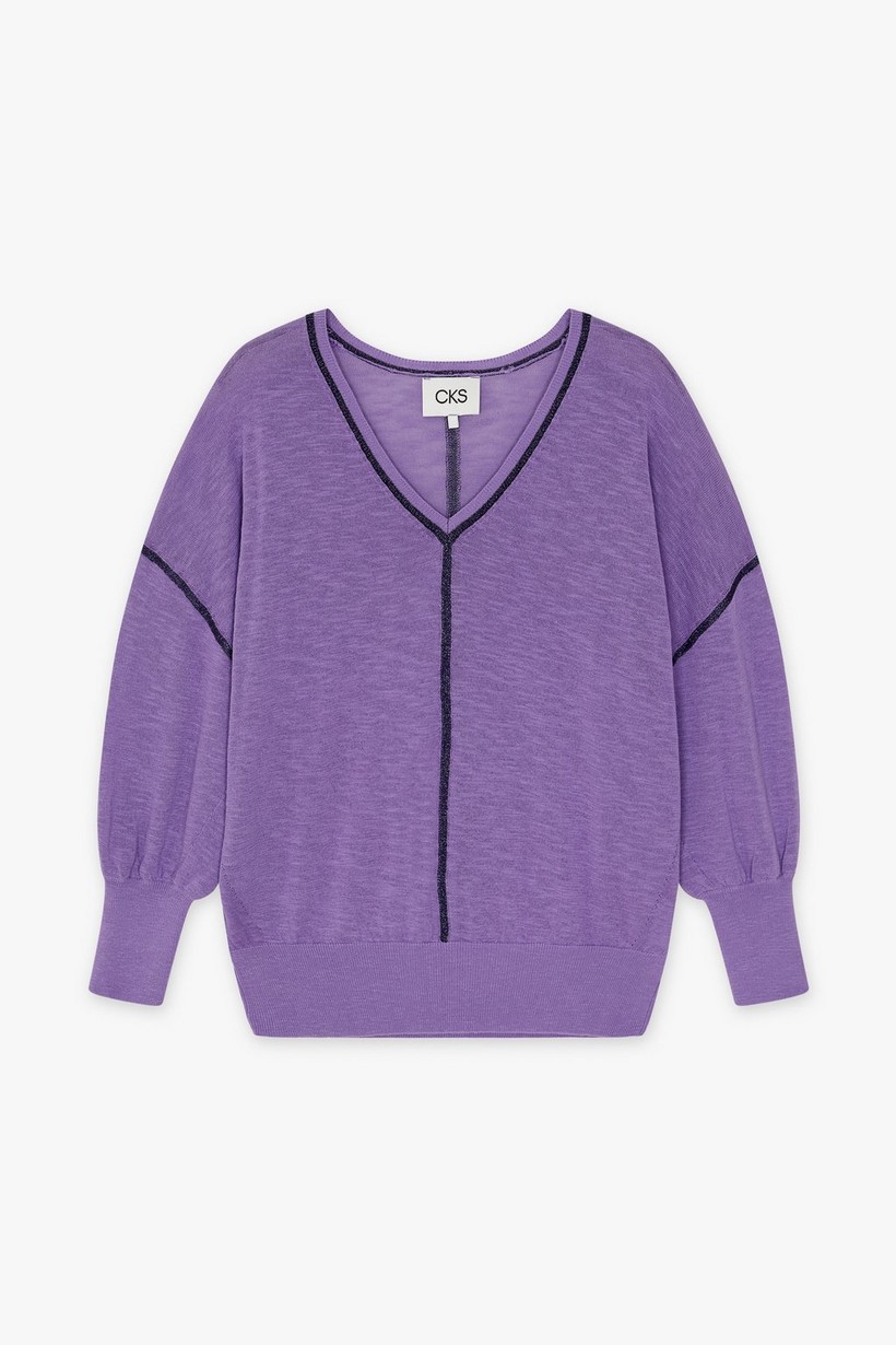 CKS Dames - PHANTA - haut tricoté - violet