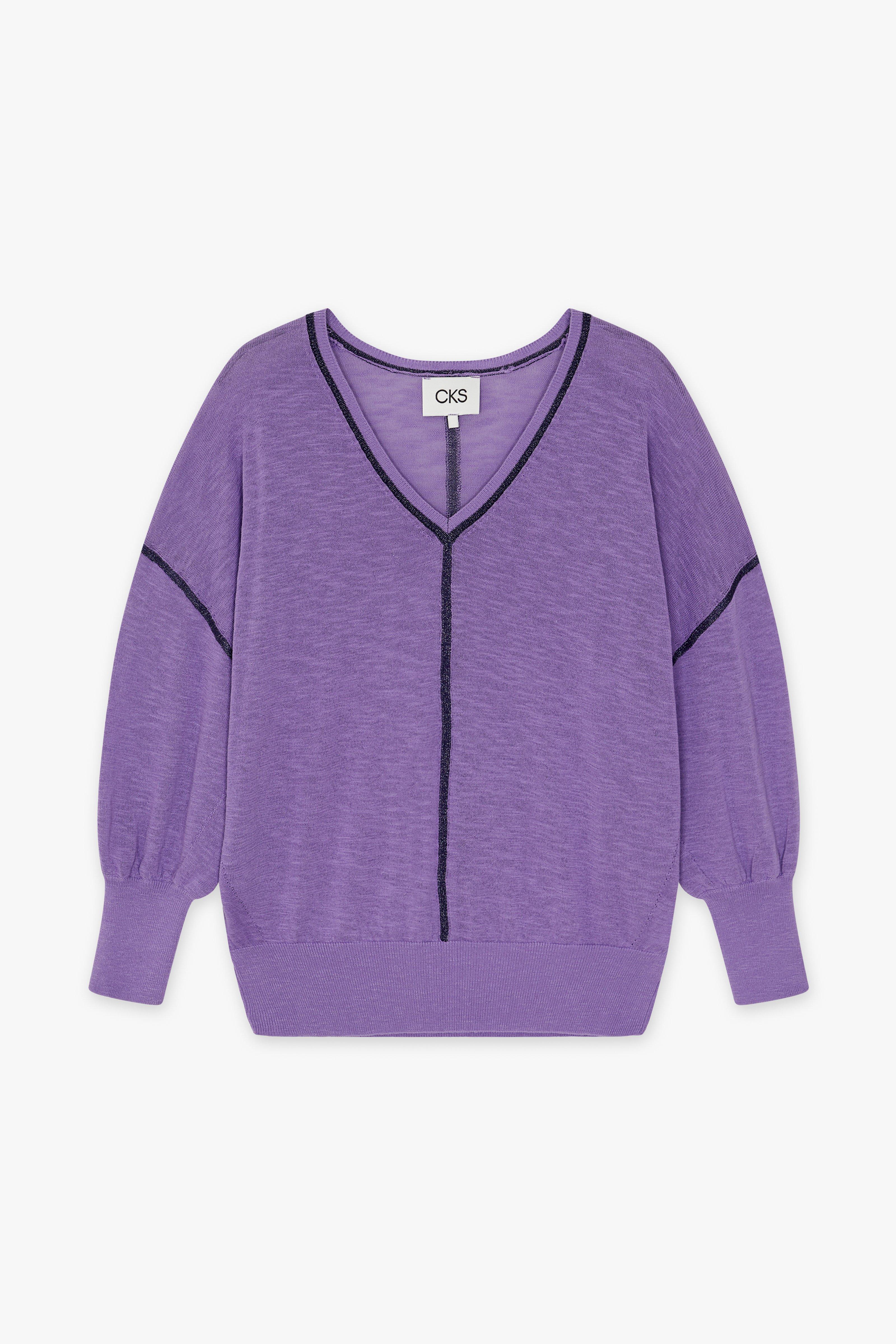 CKS Dames - PHANTA - knitted top - purple