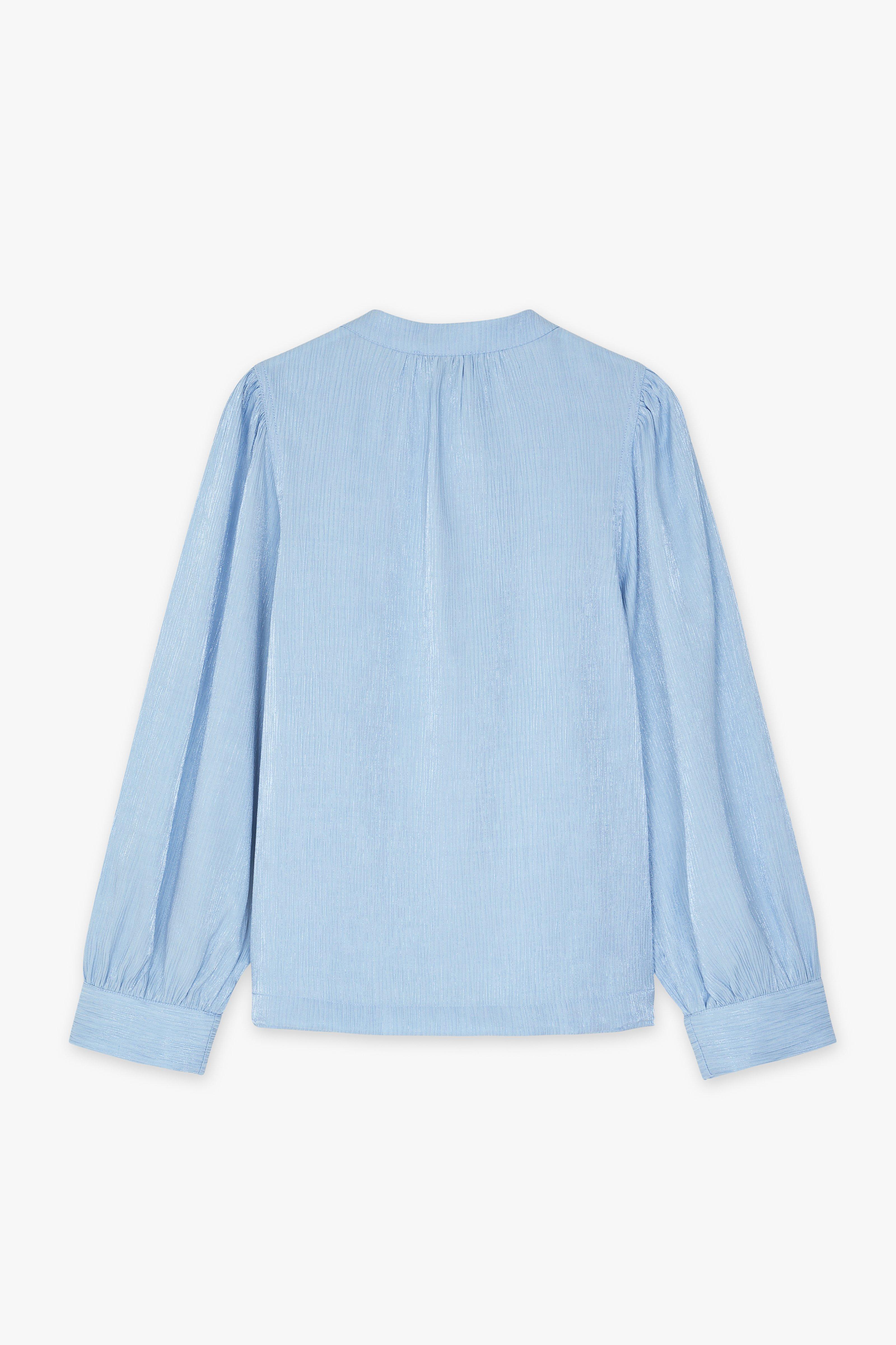 CKS Dames - ROSALINE - blouse korte mouwen - lichtblauw
