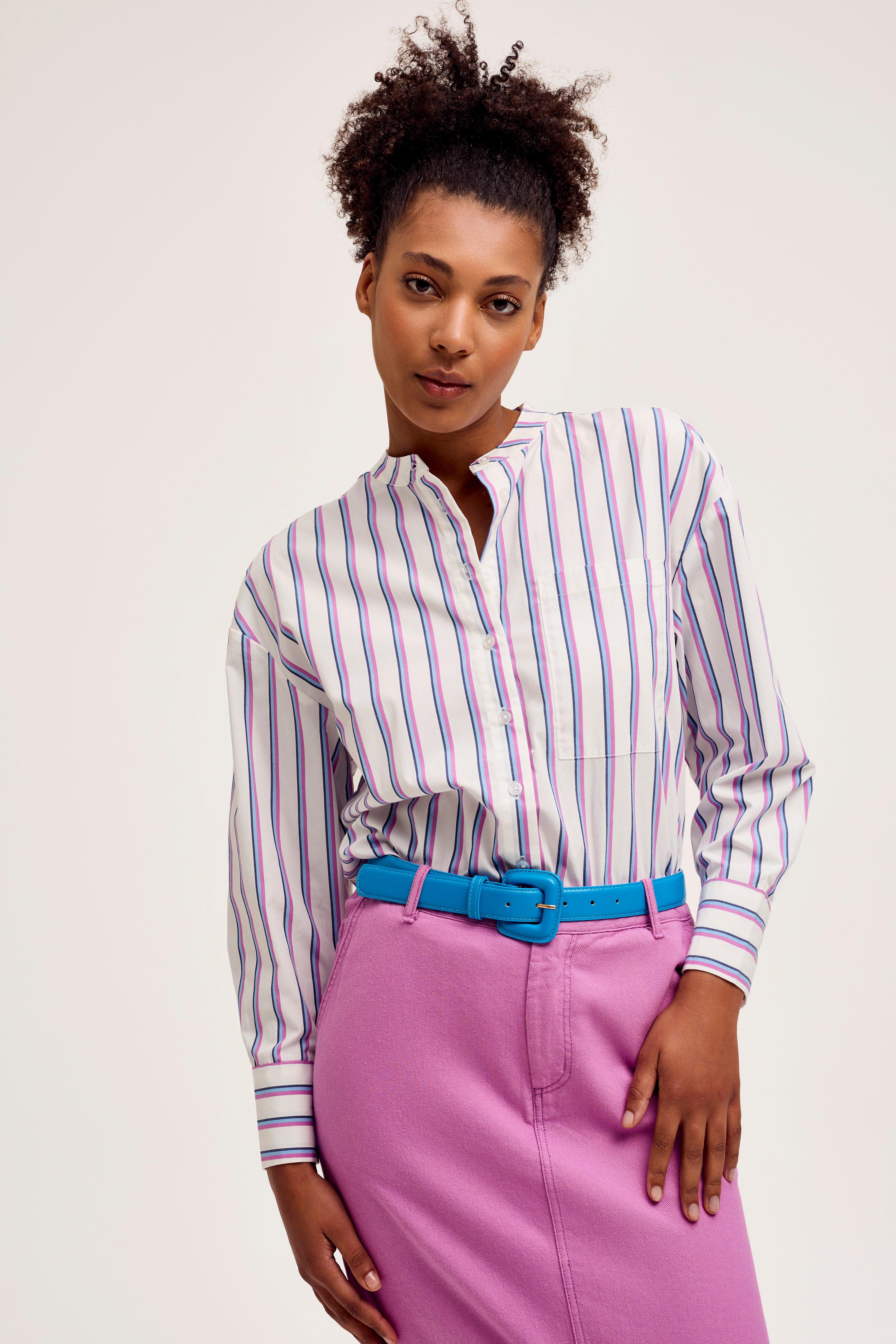 CKS Dames - SUPERMAO - blouse korte mouwen - wit