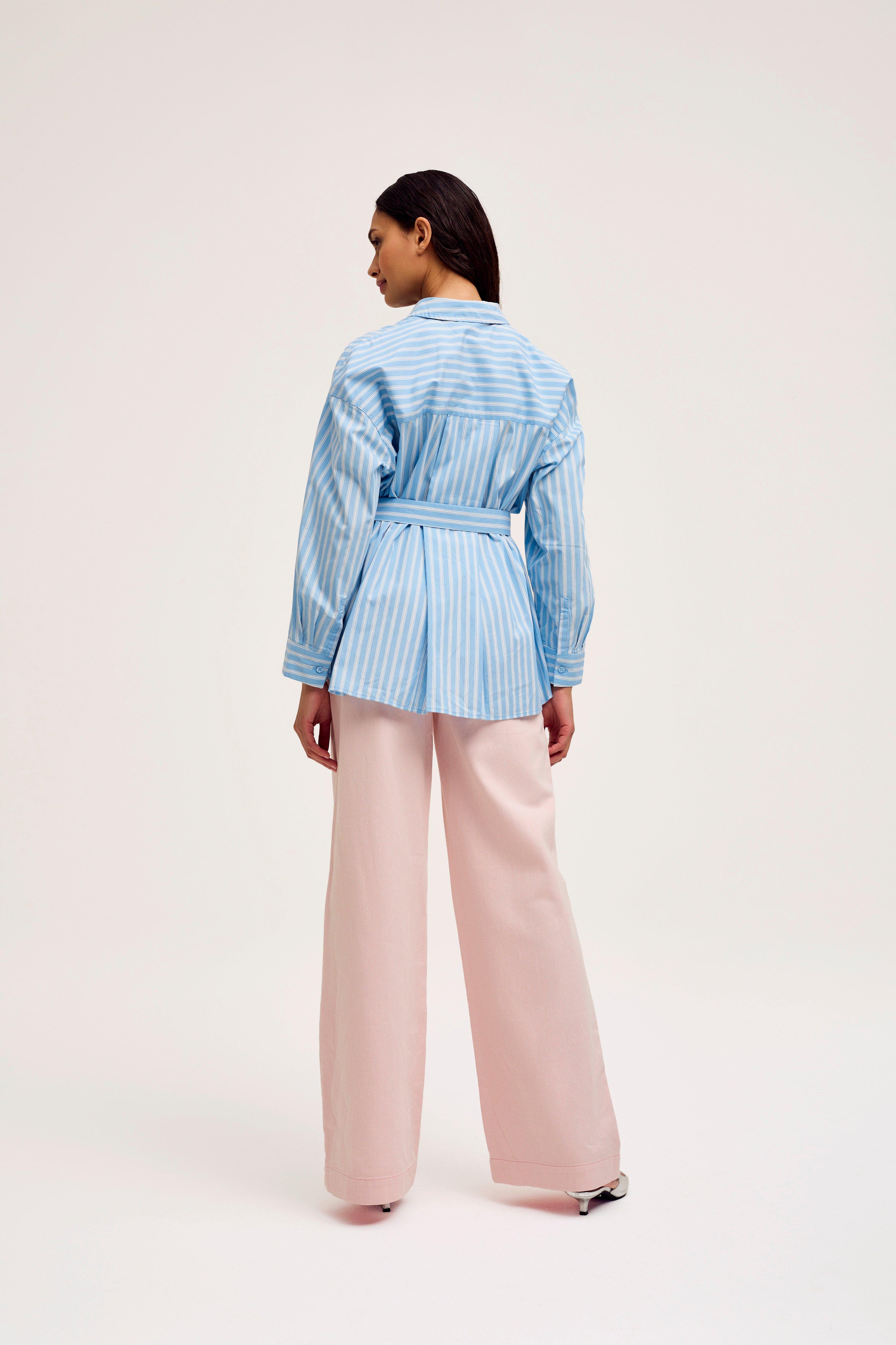 CKS Dames - STAND - blouse short sleeves - light blue