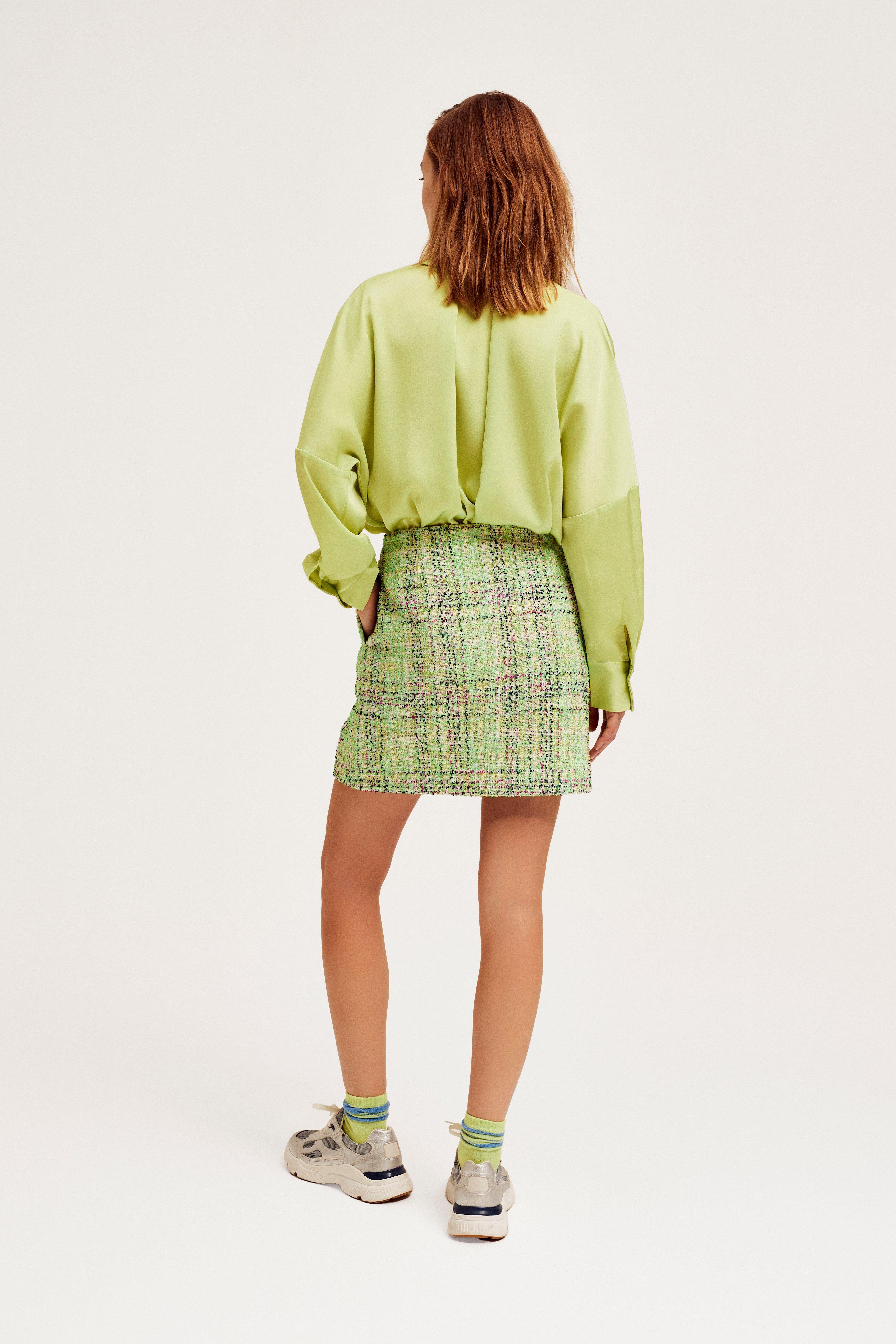 CKS Dames - WAZNA - blouse korte mouwen - lichtgroen