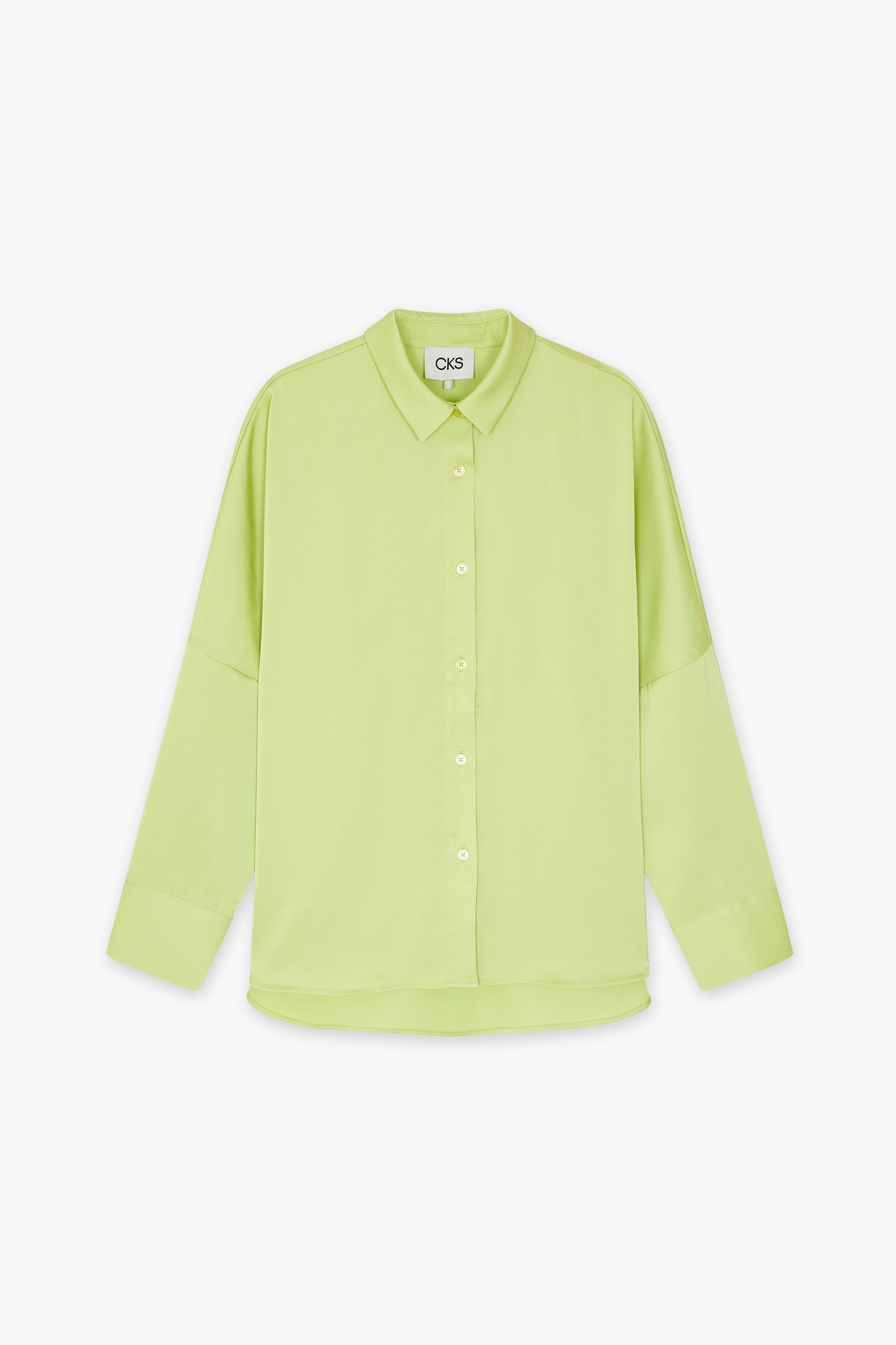 CKS Dames - WAZNA - blouse korte mouwen - lichtgroen
