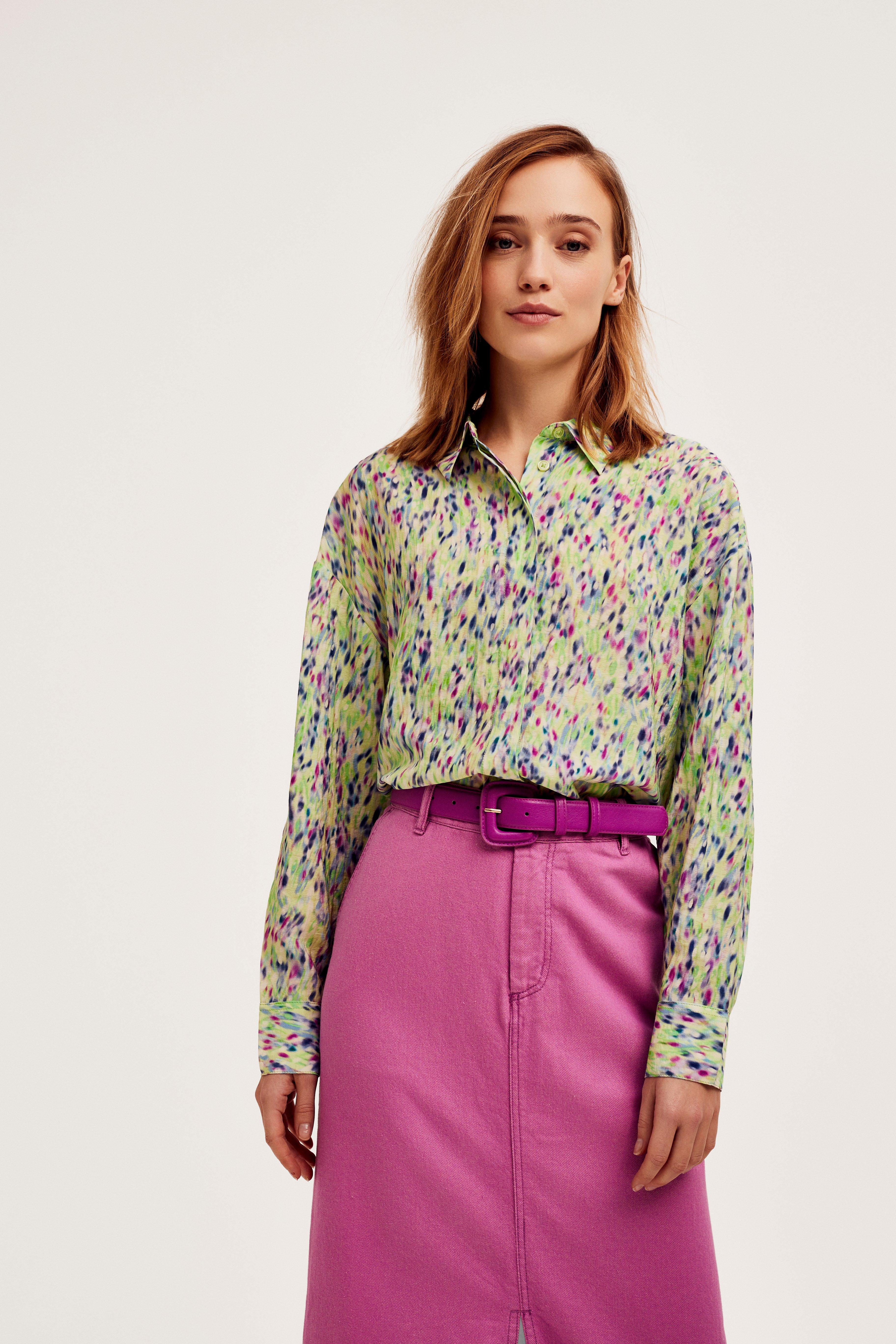 CKS Dames - RUTTENS - blouse korte mouwen - meerkleurig