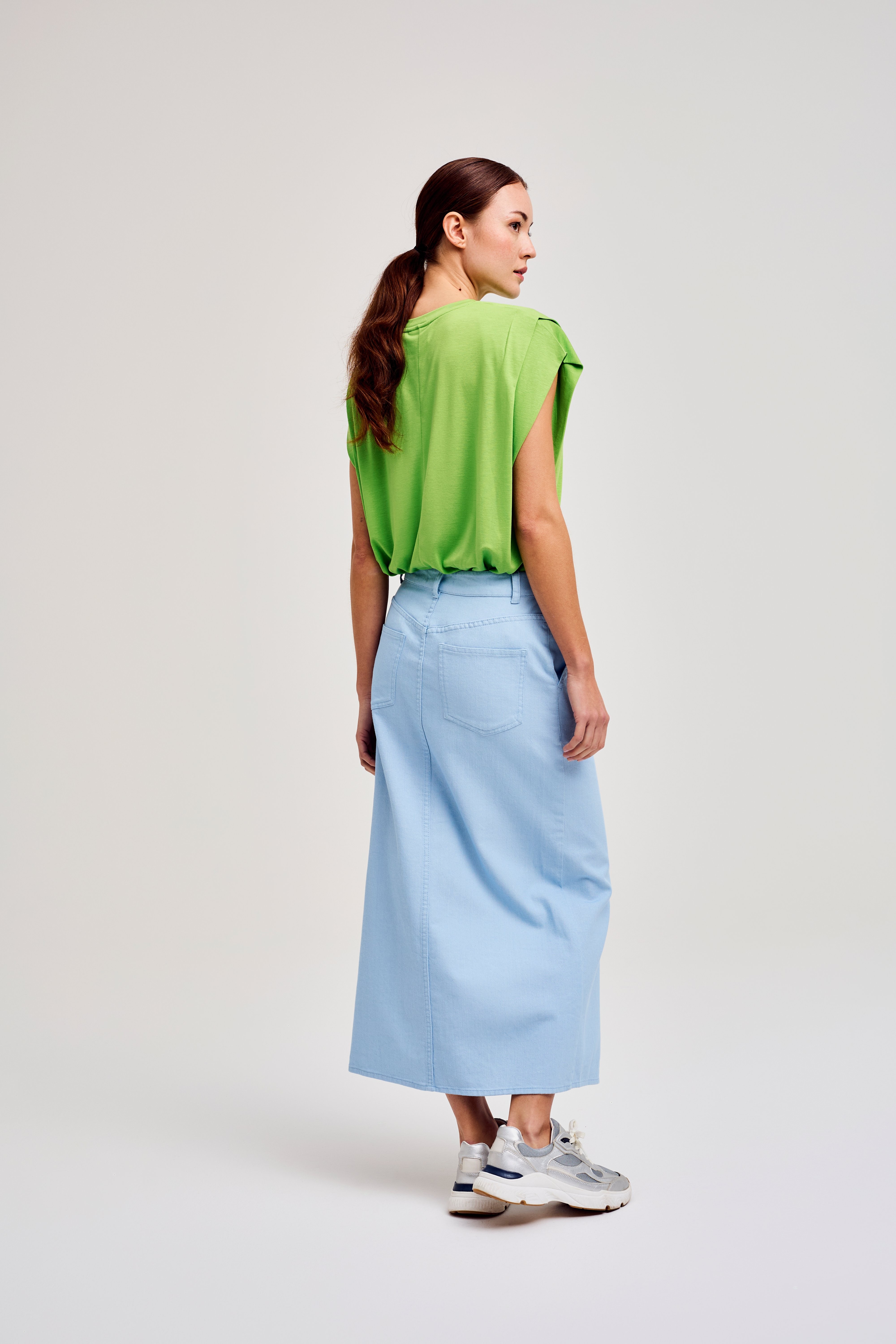 CKS Dames - SKILLS - midi skirt - light blue