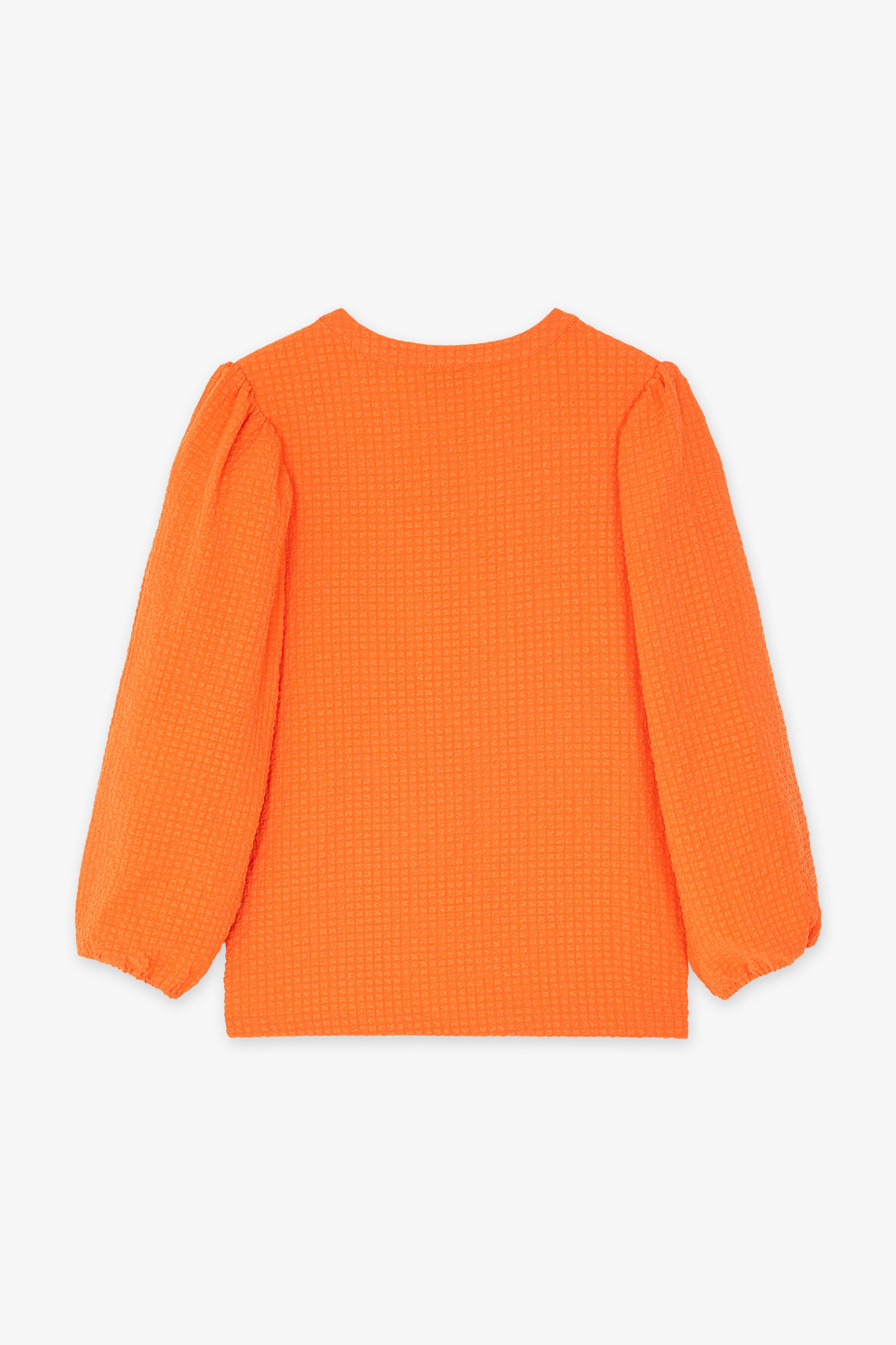 CKS Dames - BULANI - Bluse Kurze Ärmel - Hellorange