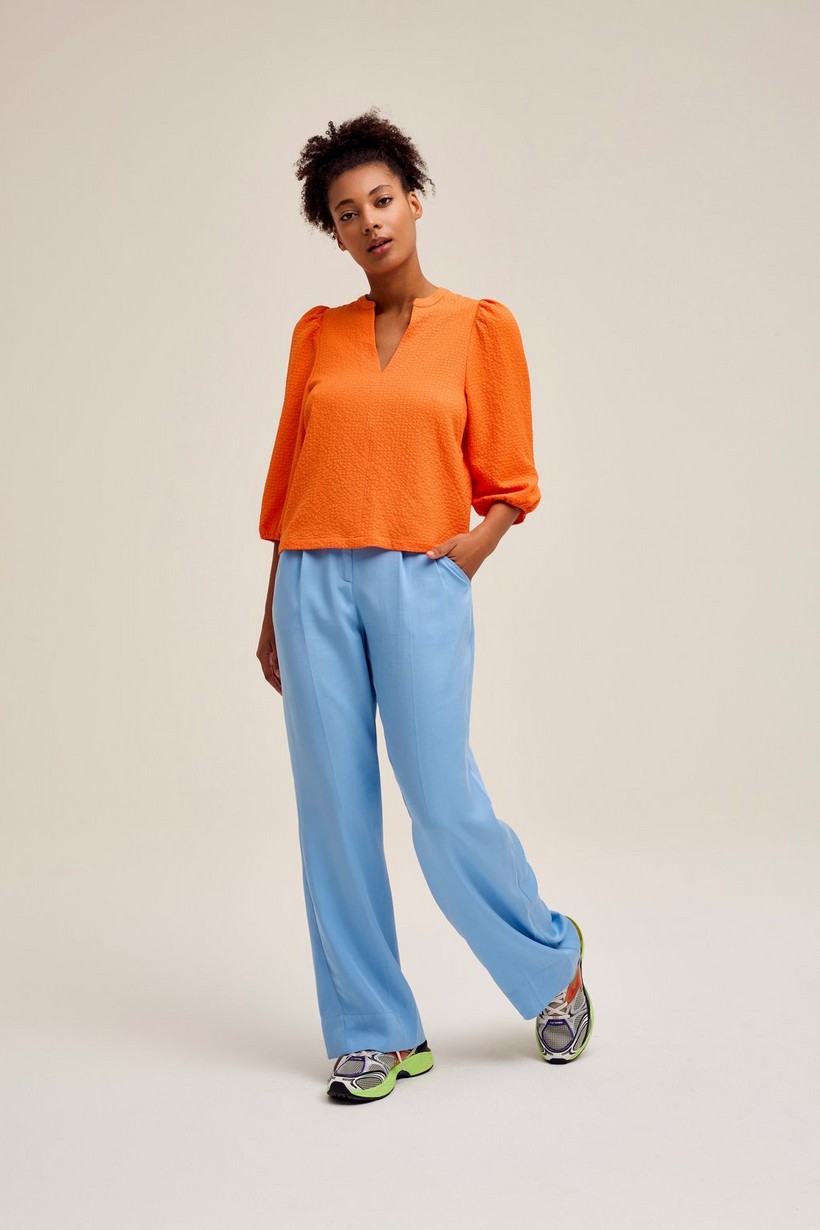 CKS Dames - BULANI - blouse lange mouwen - intens oranje