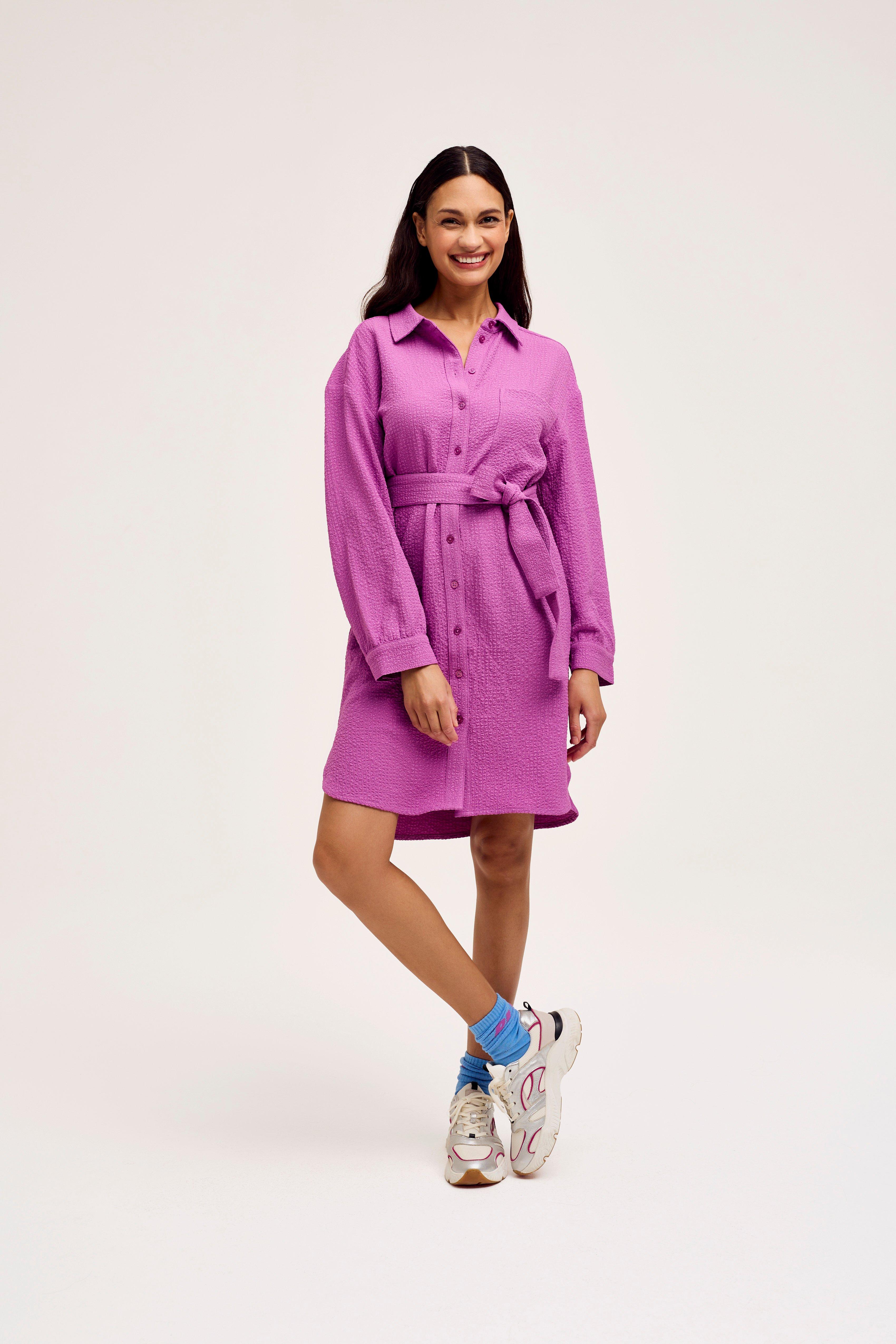 CKS Dames - DRIVEN - robe midi - lilas