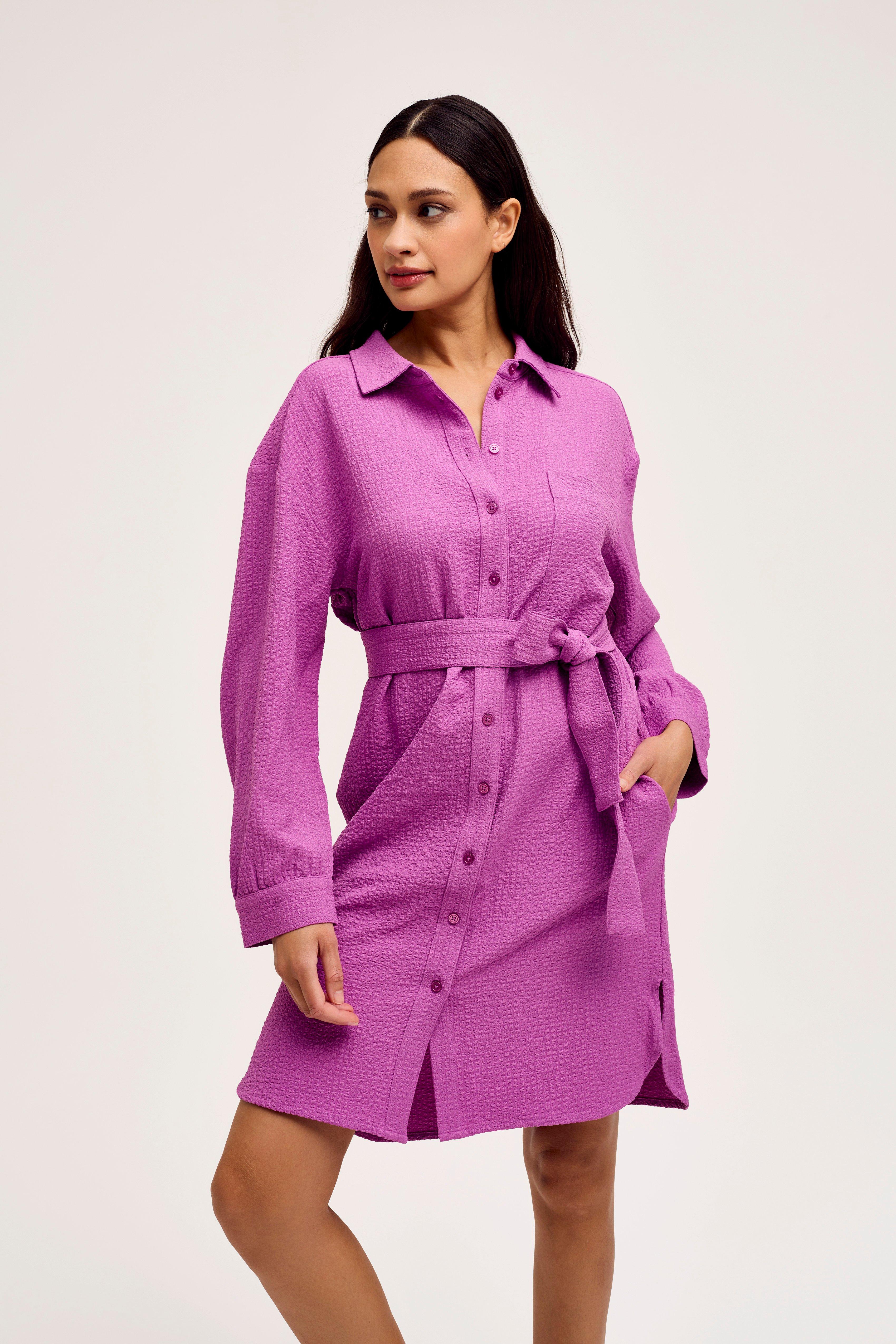 CKS Dames - DRIVEN - robe midi - lilas