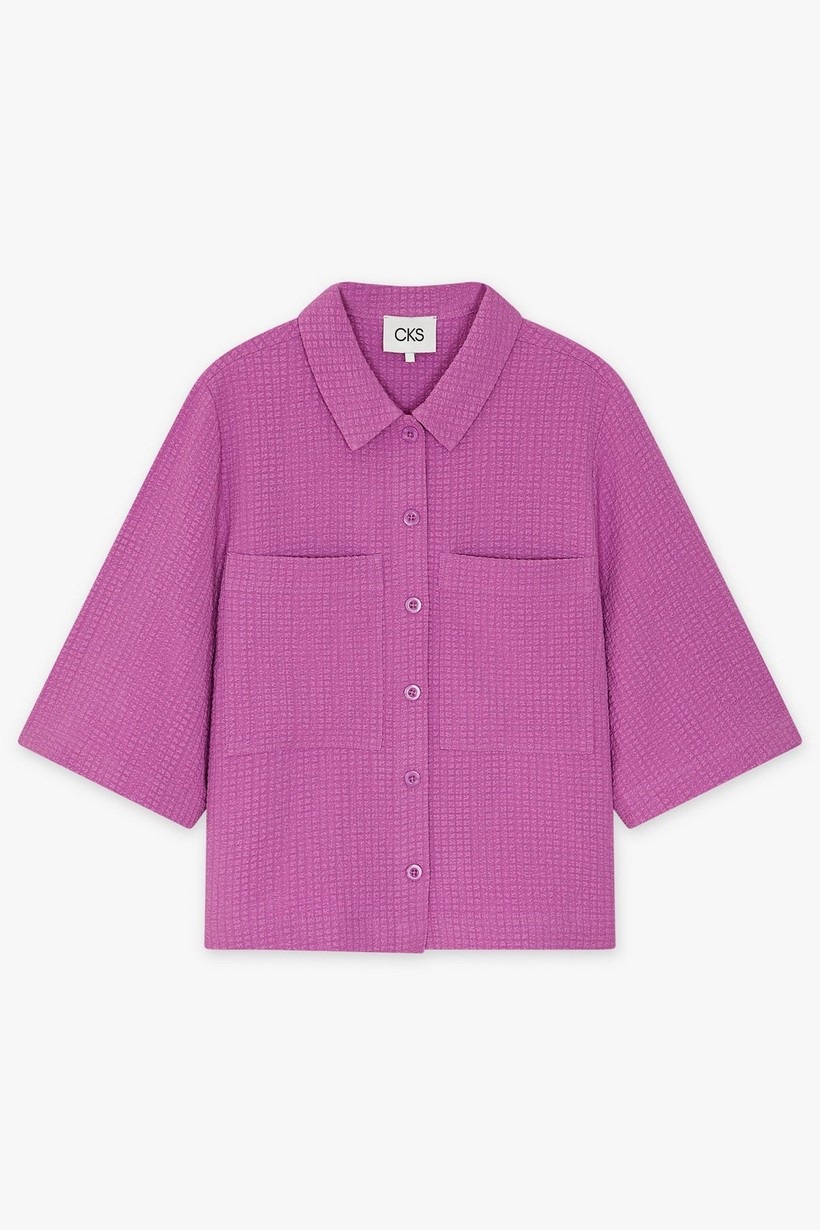 CKS Dames - SELIN - blouse korte mouwen - lila
