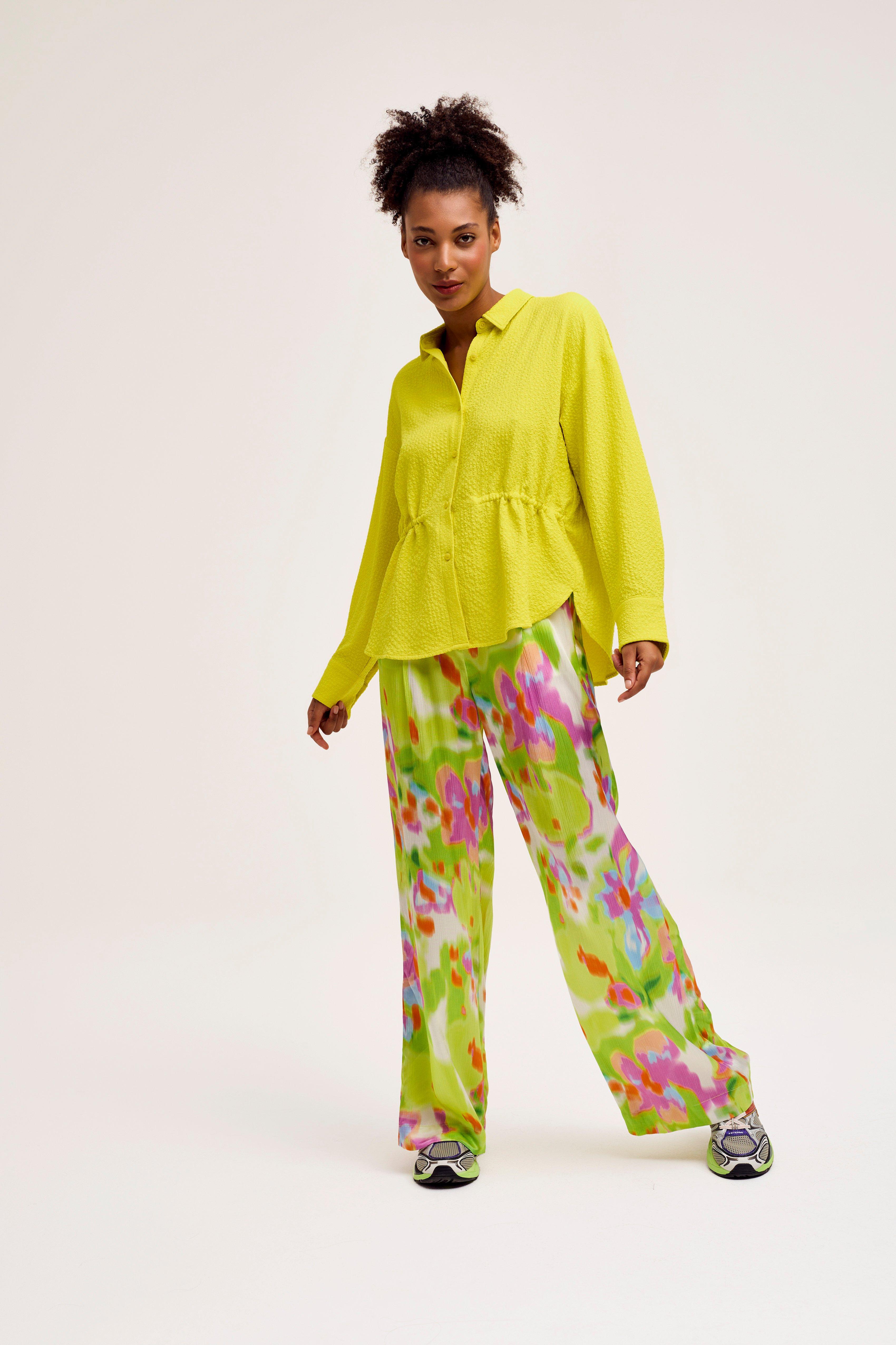 CKS Dames - SWIPE - blouse korte mouwen - felgeel