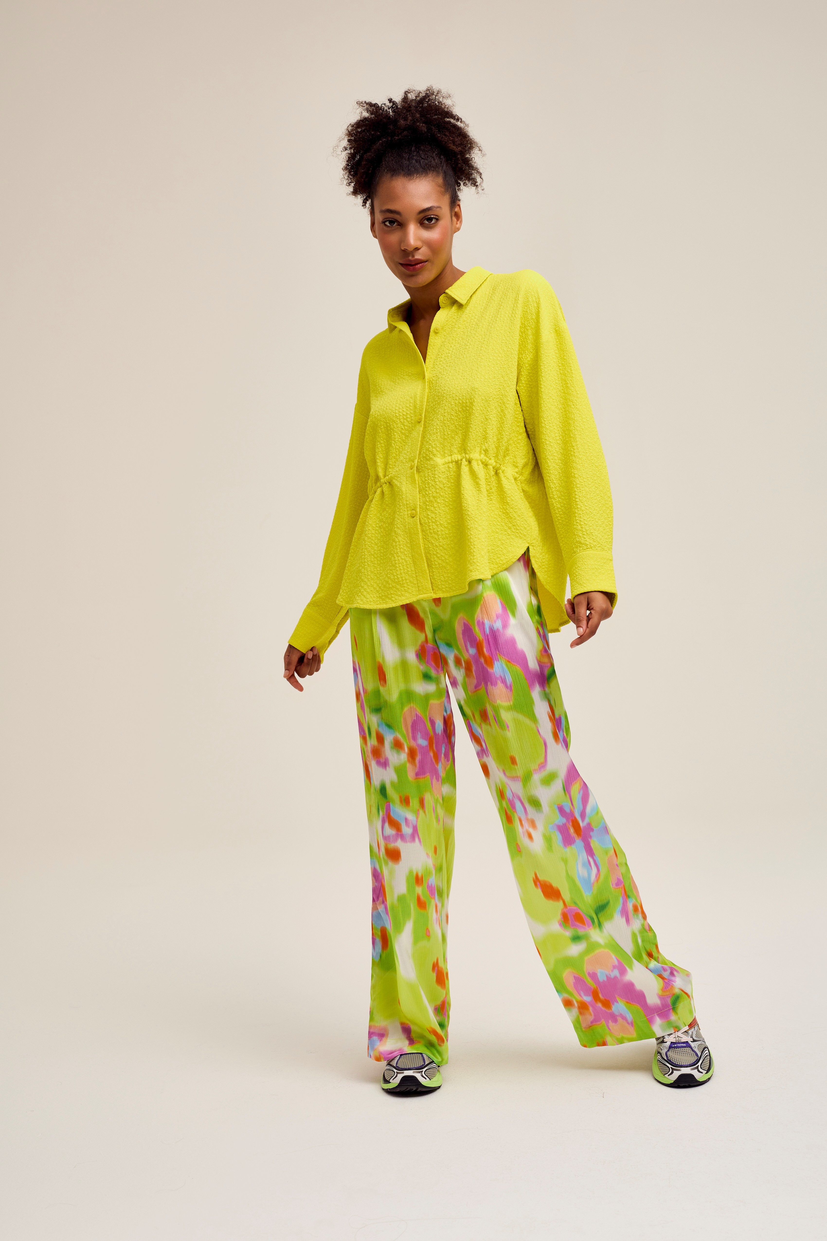 CKS Dames - SWIPE - blouse short sleeves - bright yellow