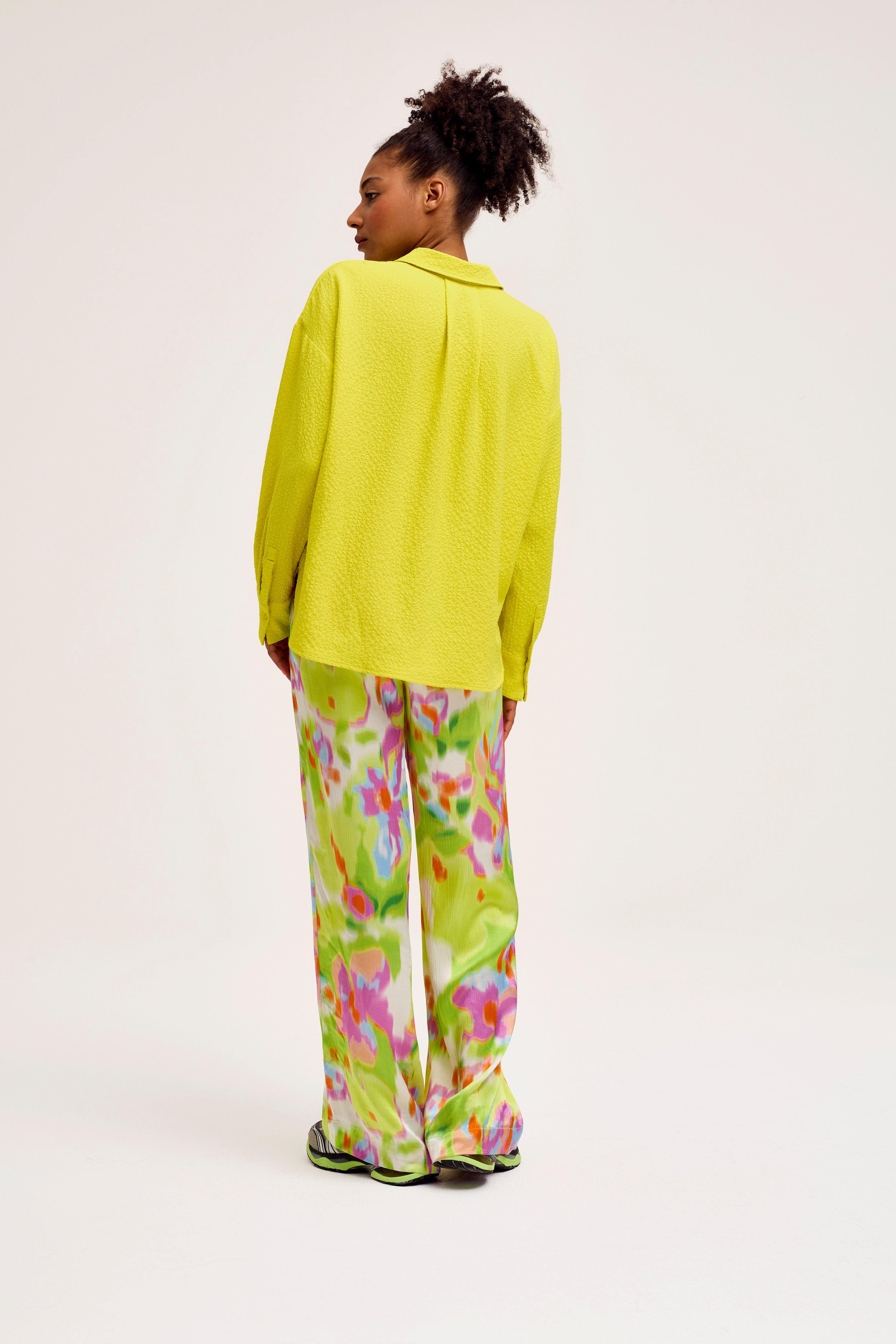 CKS Dames - SWIPE - blouse korte mouwen - felgeel