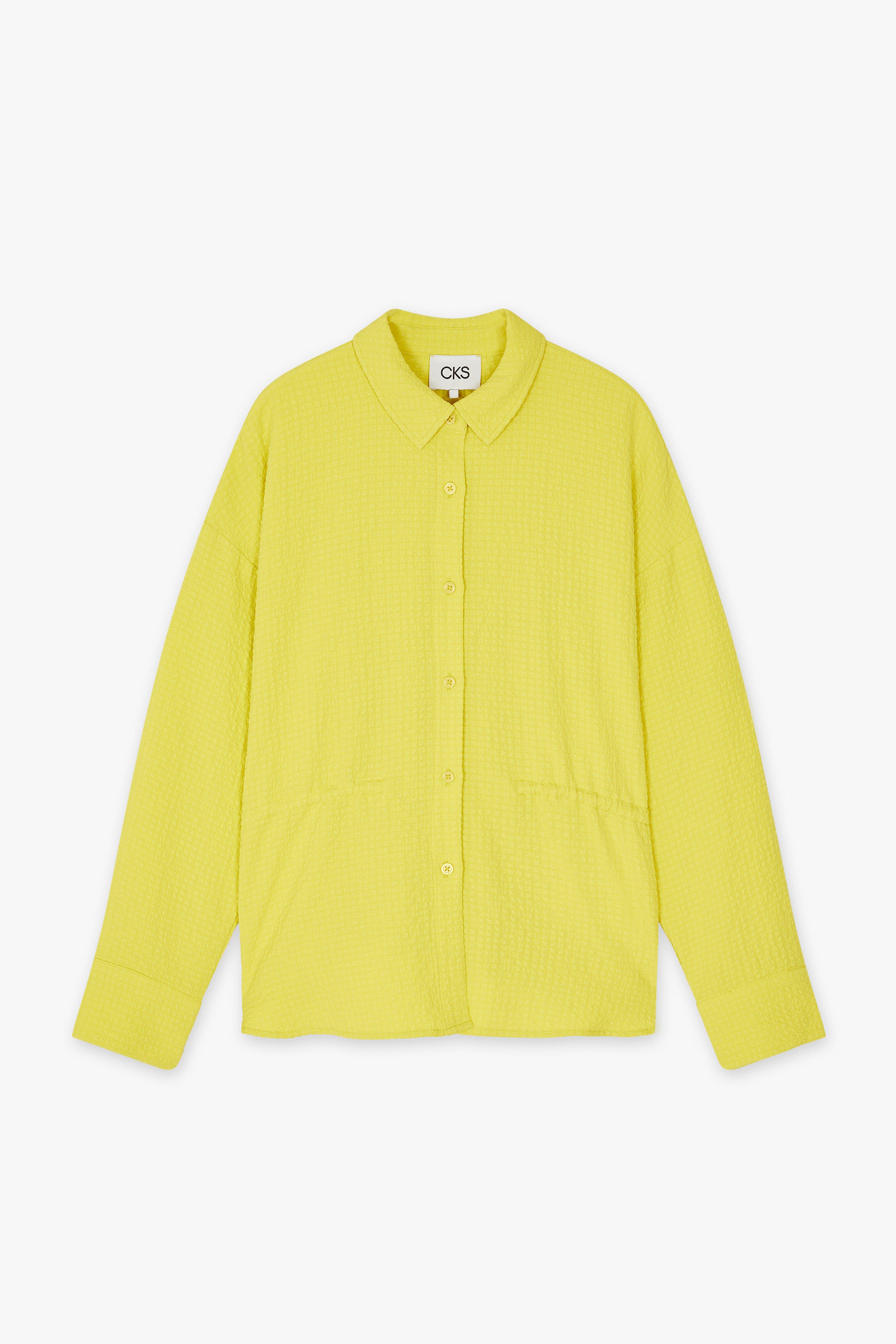 CKS Dames - SWIPE - Bluse Kurze Ärmel - Hellgelb