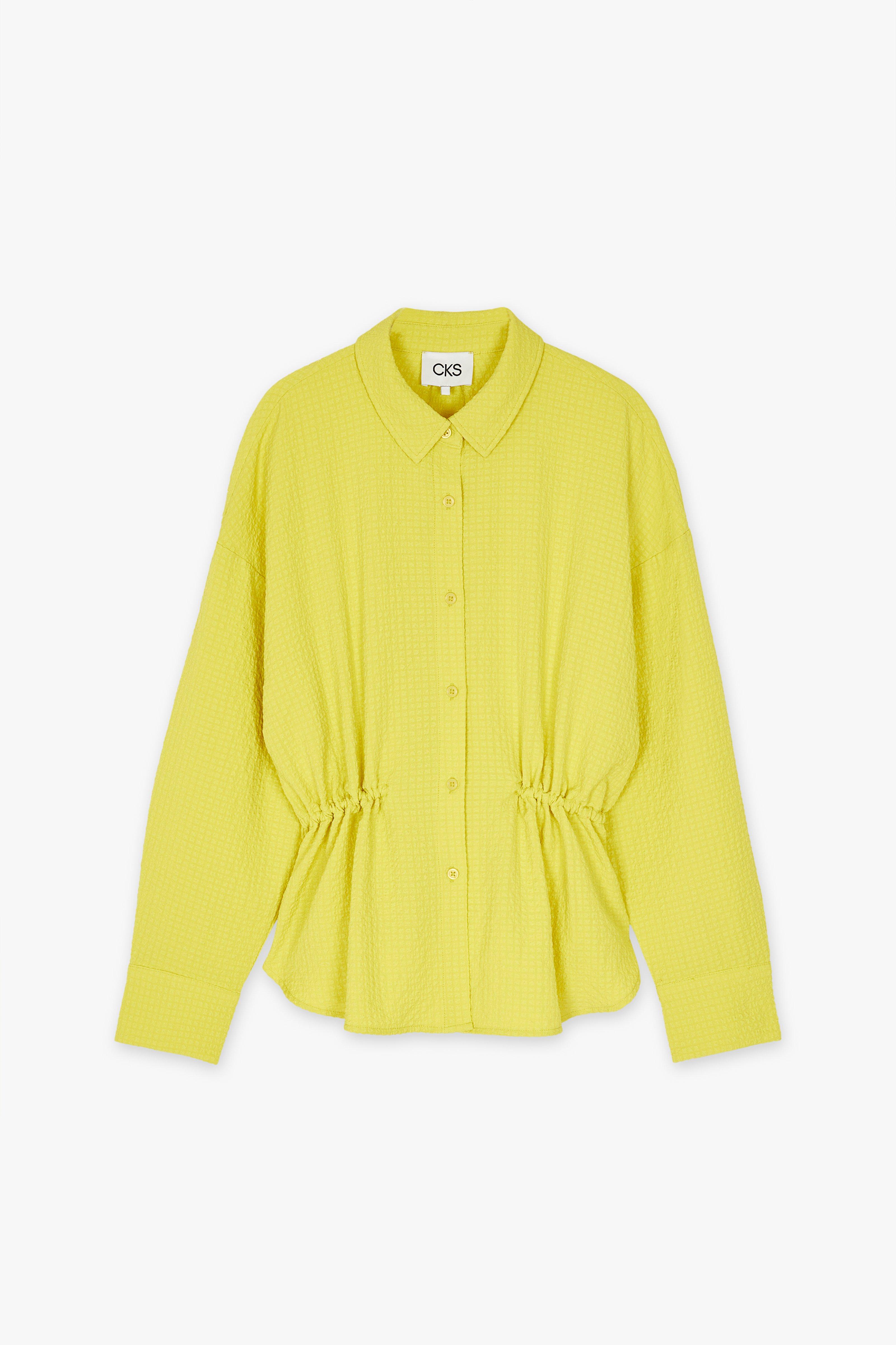CKS Dames - SWIPE - blouse korte mouwen - felgeel
