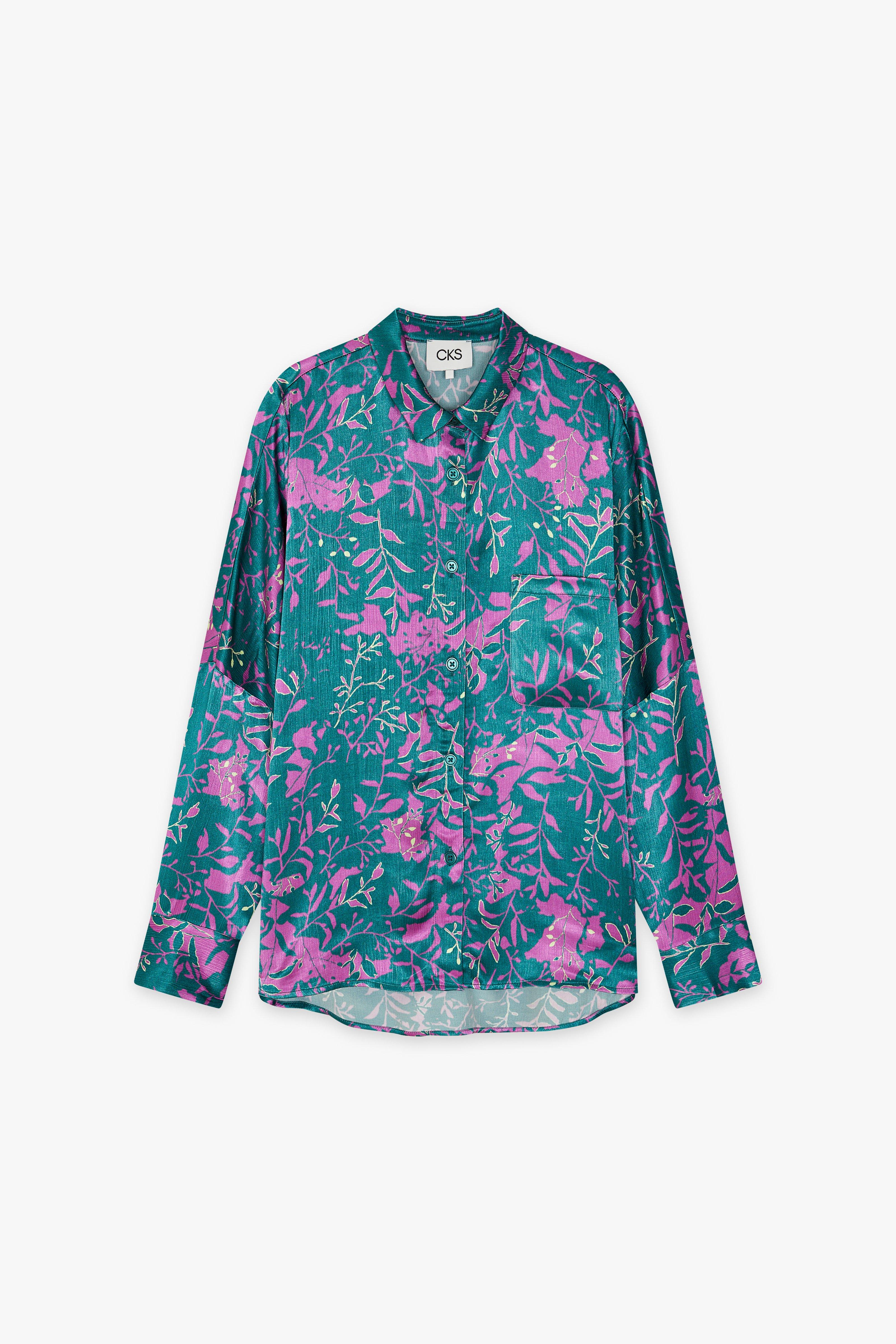 CKS Dames - WAZNA - blouse korte mouwen - khaki