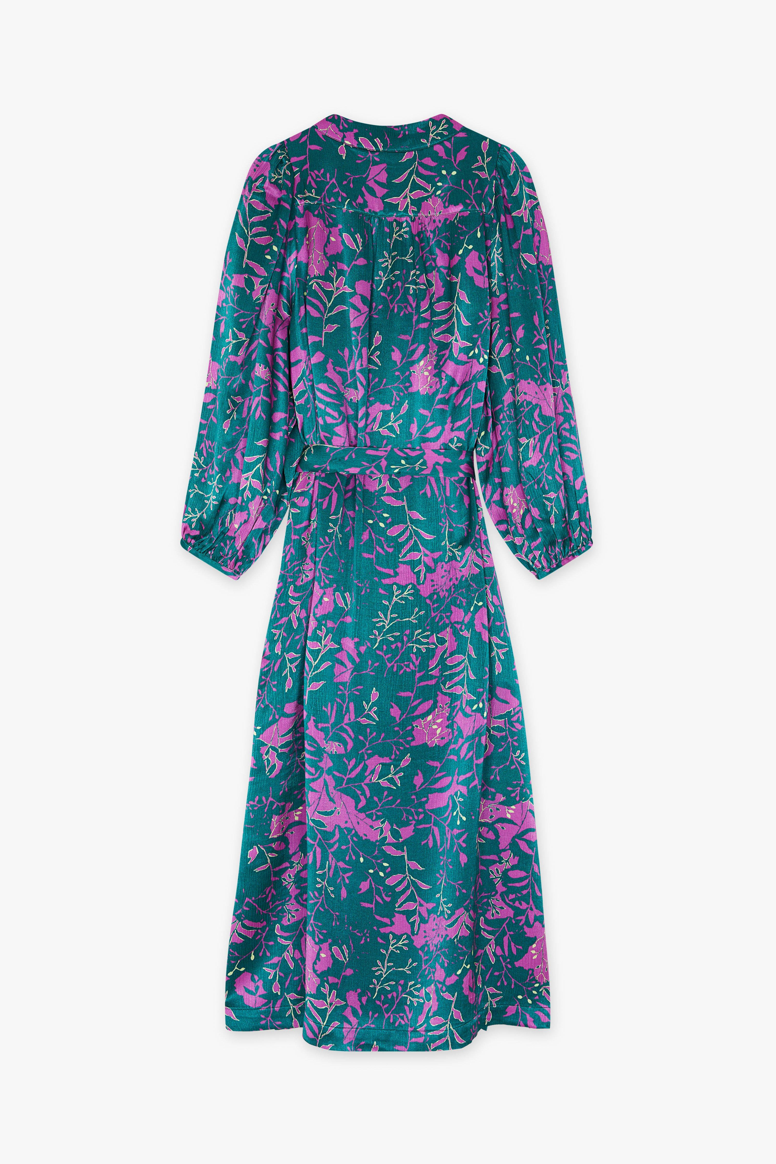 CKS Dames - SALOMEDO - Midi-Kleid - Dunkelgrün
