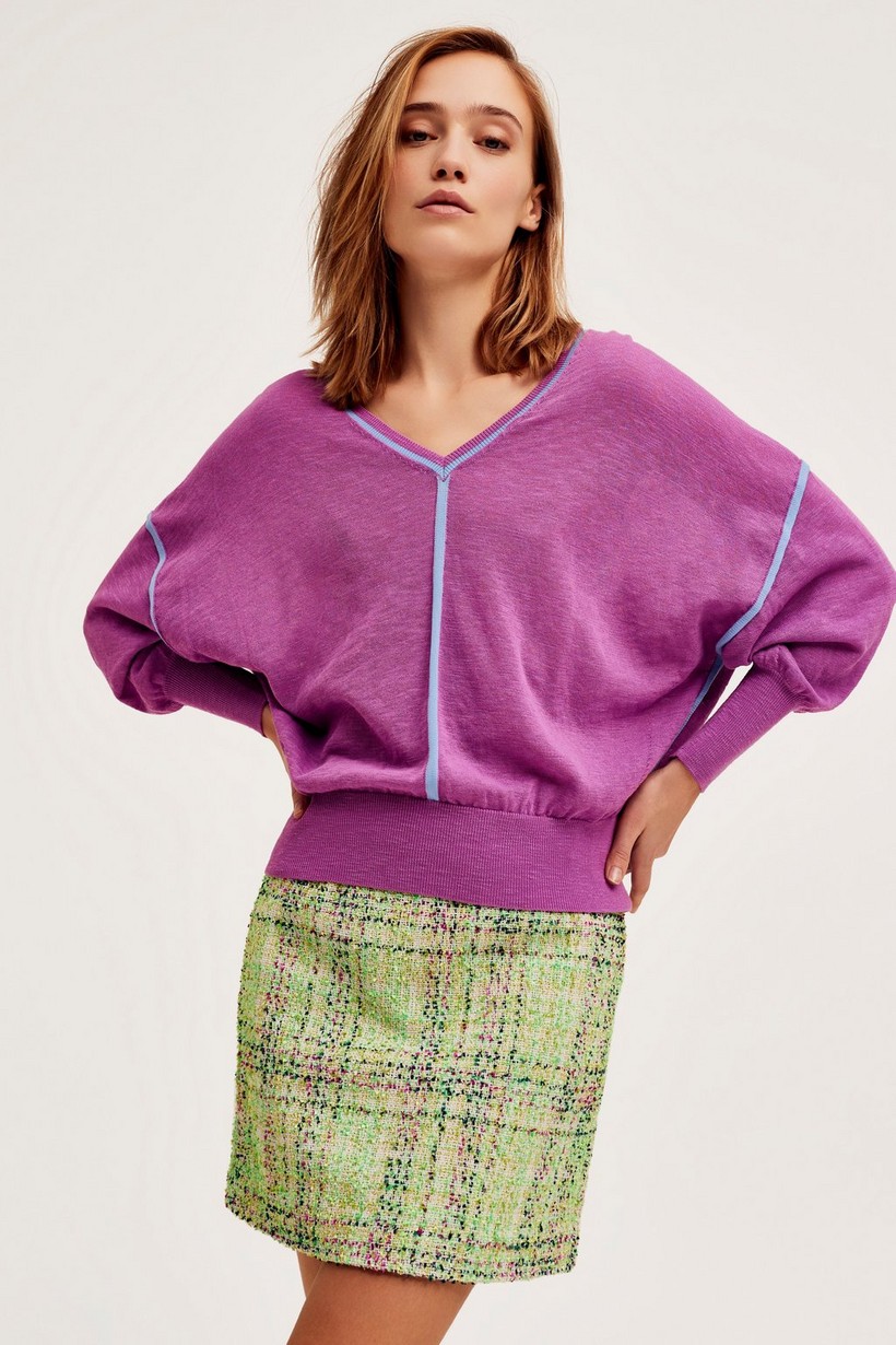 CKS Dames - PHANTA - knitted top - lila
