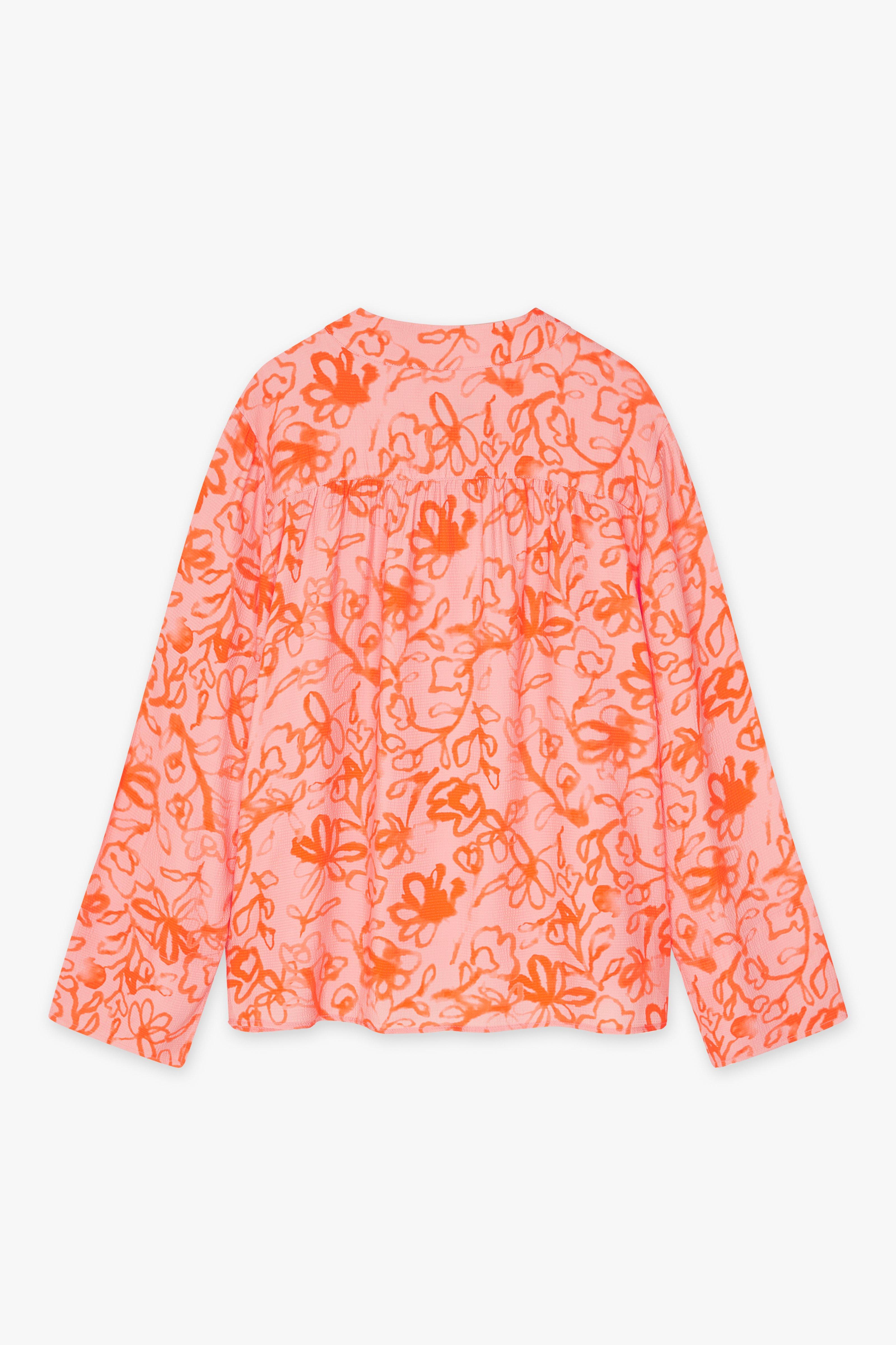 CKS Dames - SALEDO - Bluse Kurze Ärmel - Hellorange