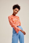 CKS Dames - SALEDO - blouse lange mouwen - intens oranje