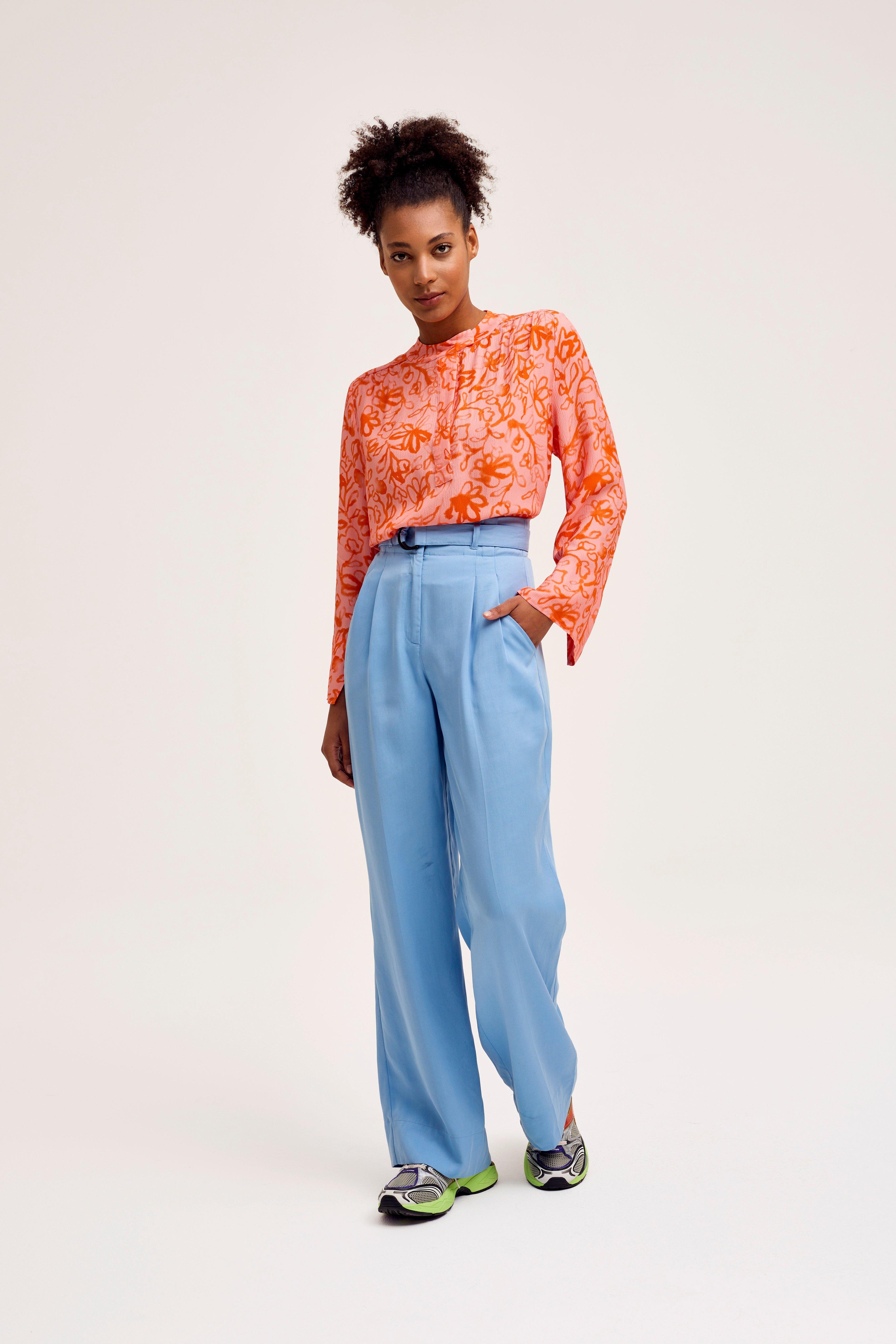 CKS Dames - SALEDO - Bluse Kurze Ärmel - Hellorange