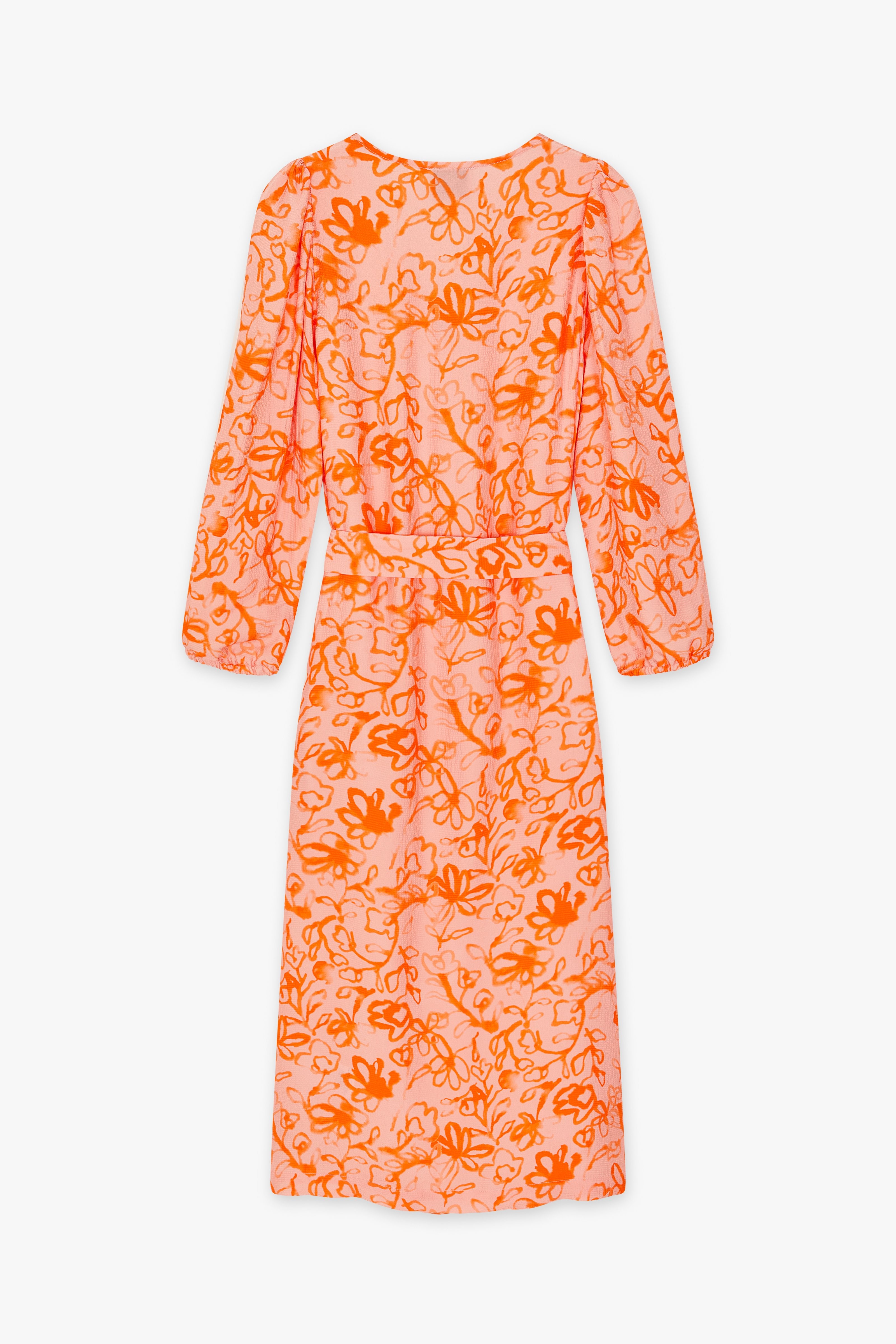 CKS Dames - DORISA - lange jurk - intens oranje