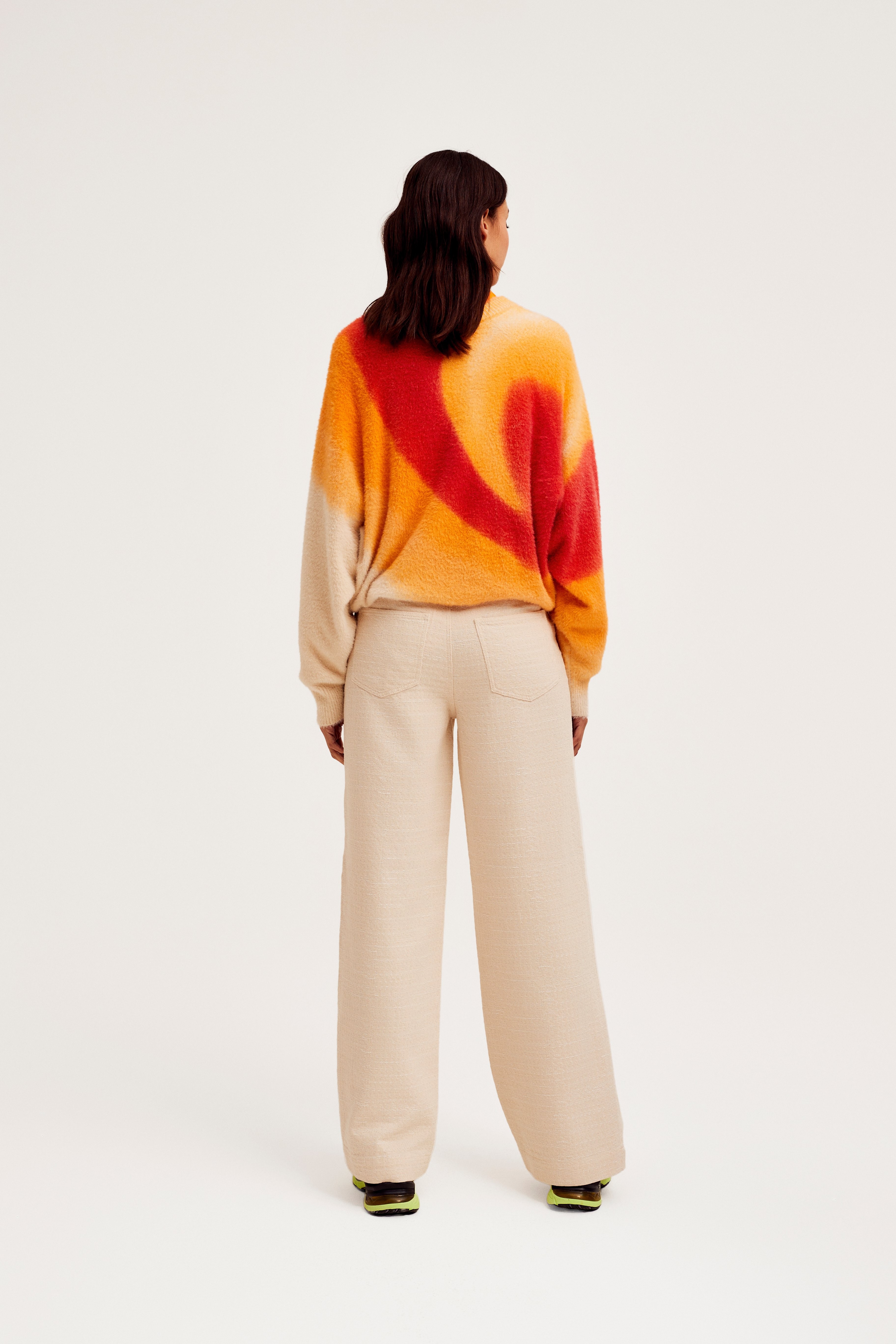 CKS Dames - PRINTER - pullover - bright orange