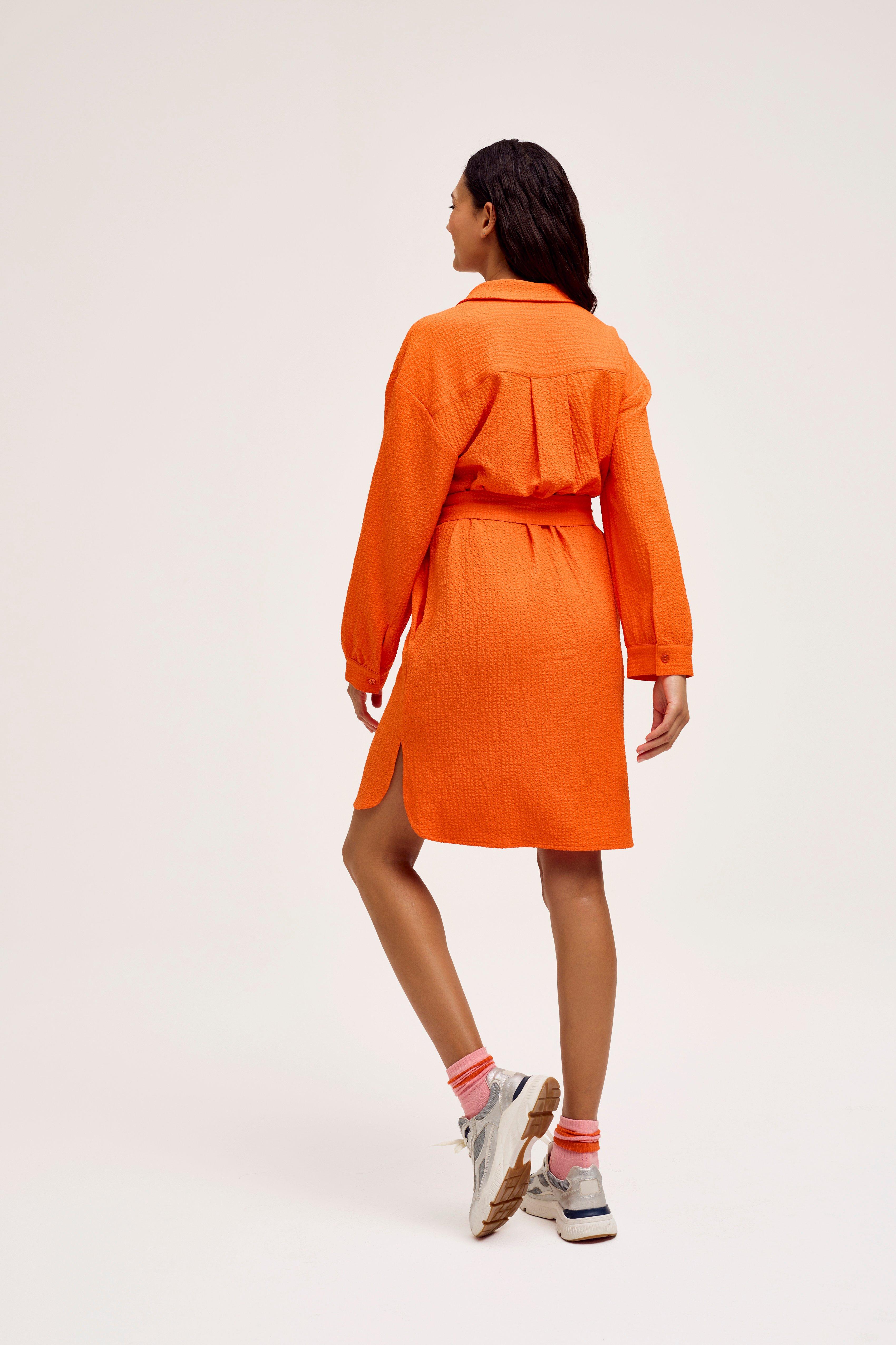 CKS Dames - DRIVEN - short dress - bright orange