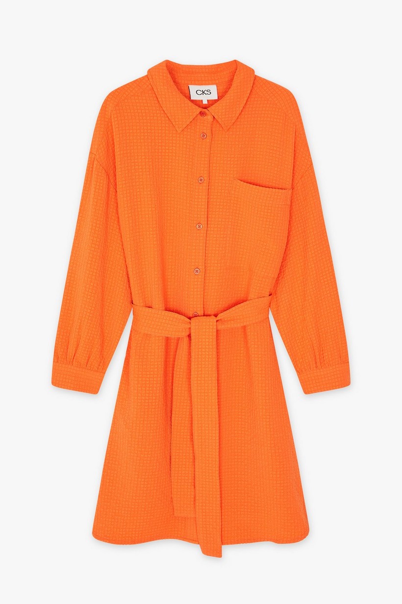 CKS Dames - DRIVEN - robe courte - orange vif