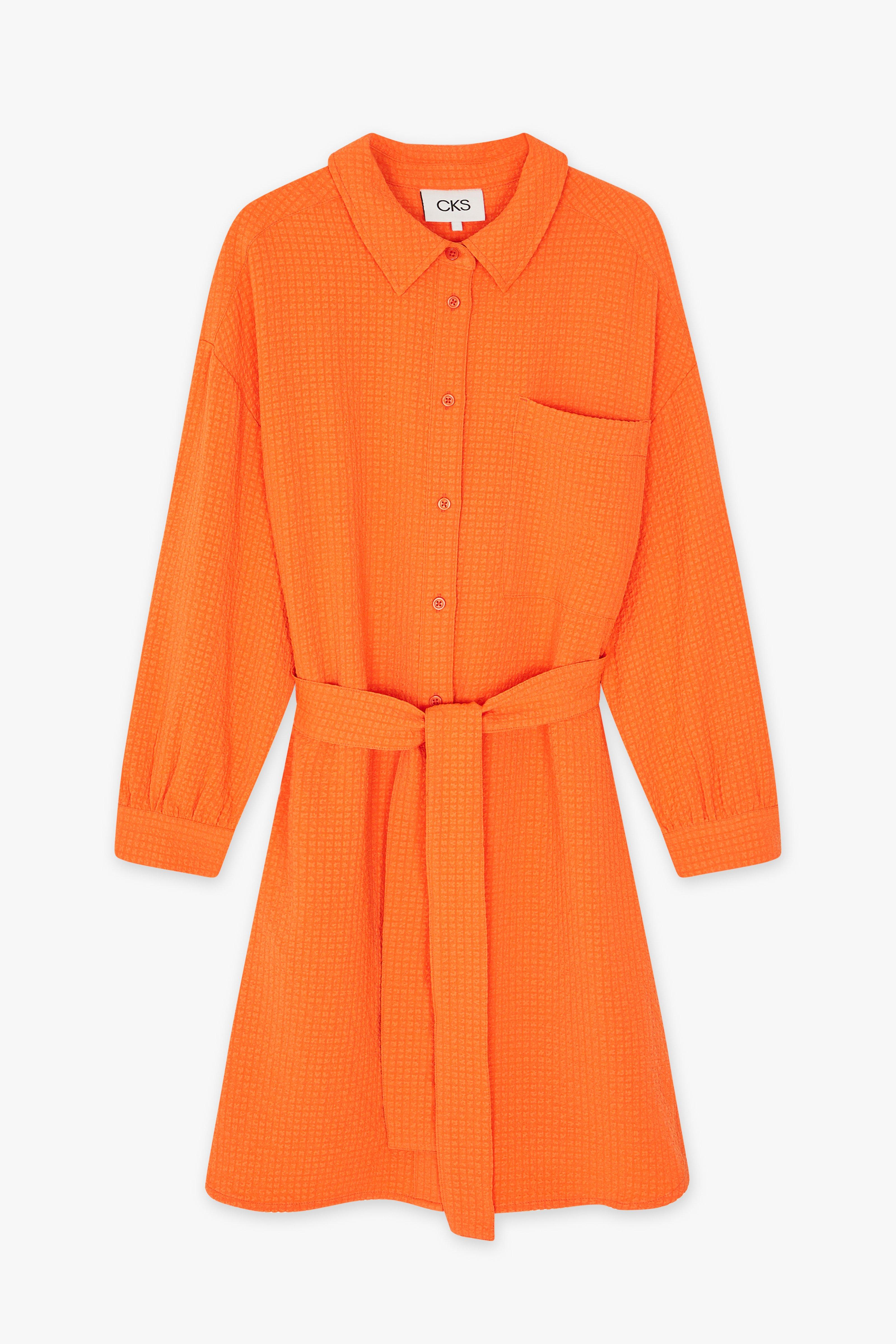 CKS Dames - DRIVEN - short dress - bright orange