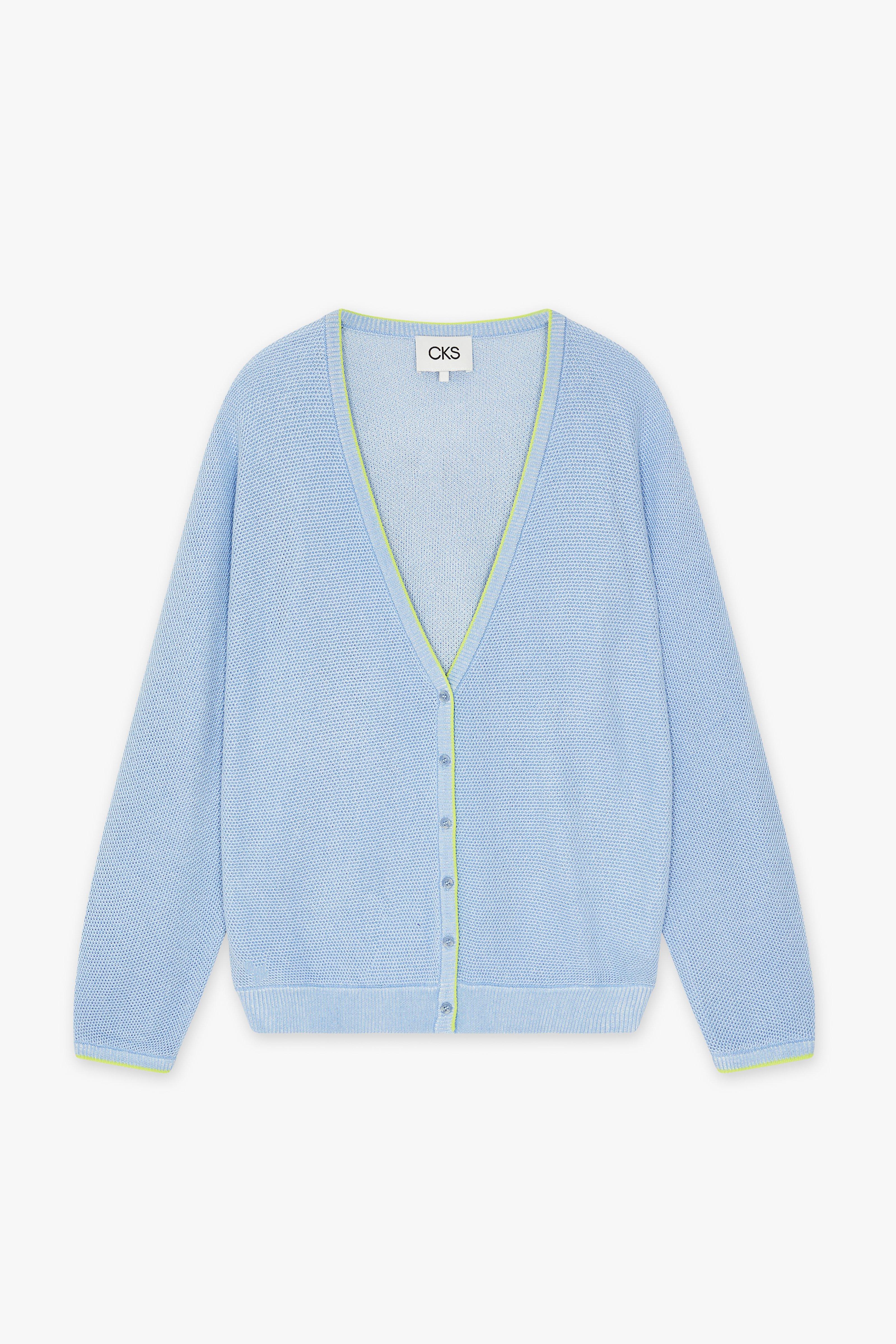 CKS Dames - CRATT - cardigan - bleu clair