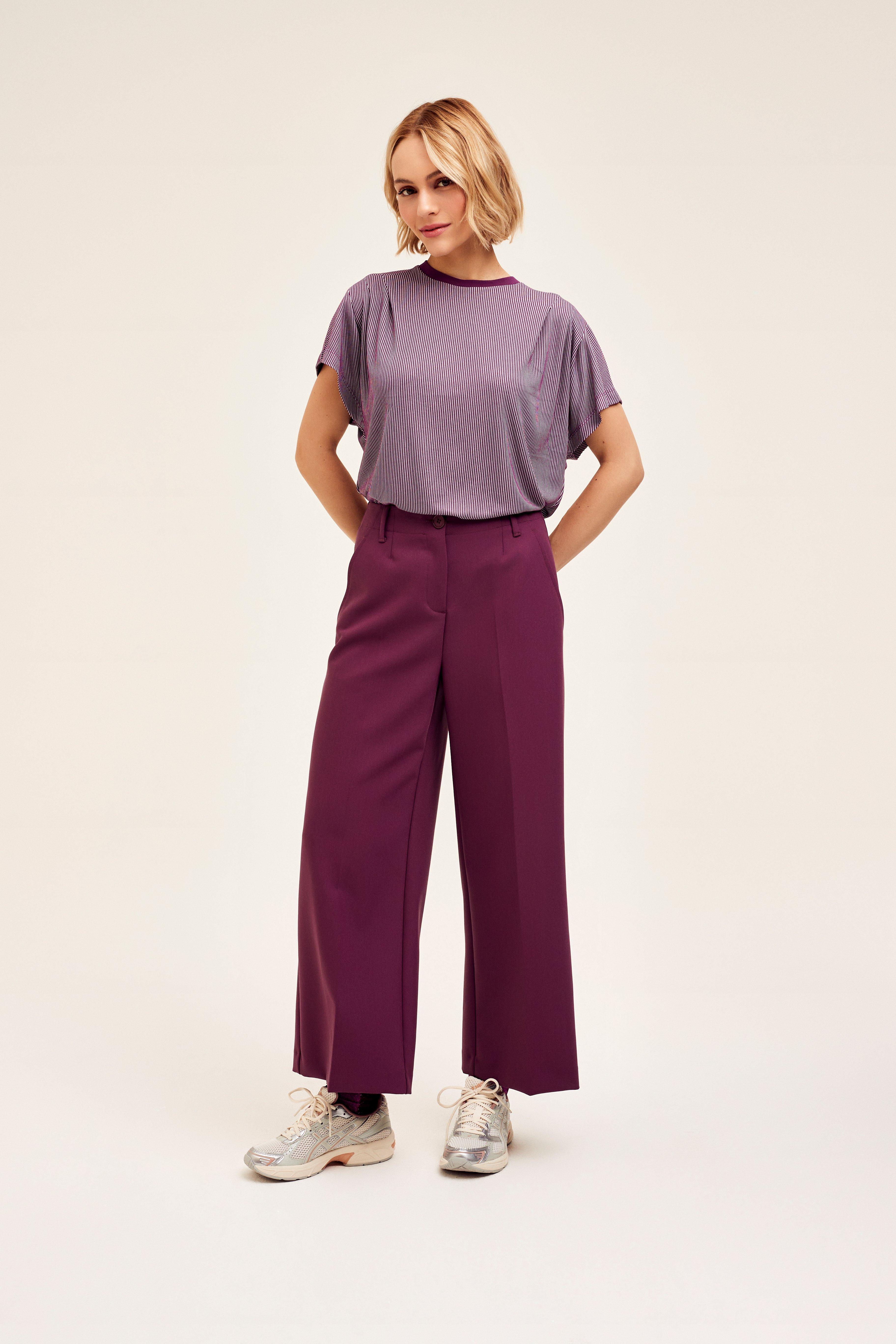 CKS Dames - JAZZY - t-shirt korte mouwen - donkerrood