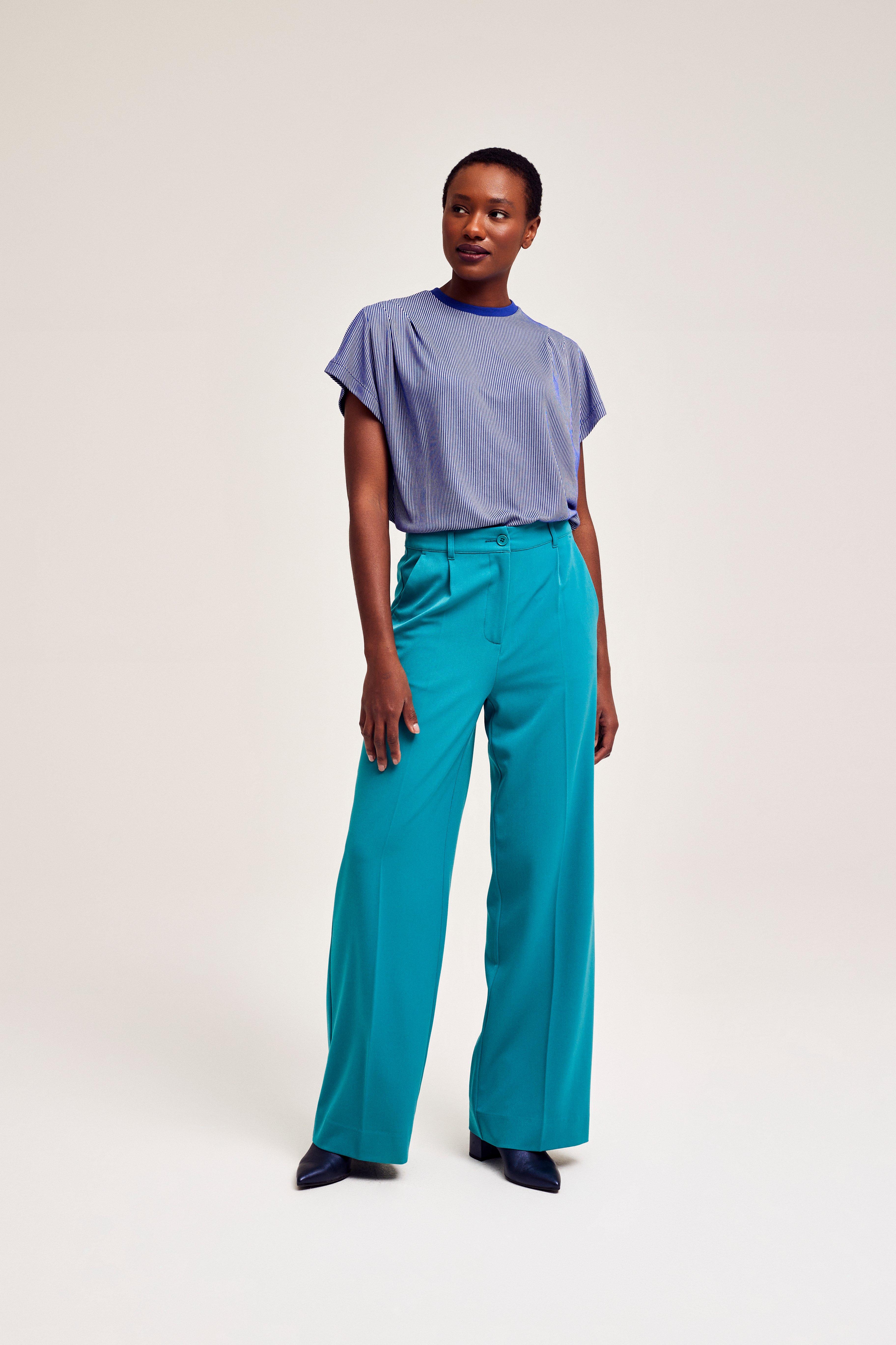 CKS Dames - JAZZY - t-shirt korte mouwen - blauw