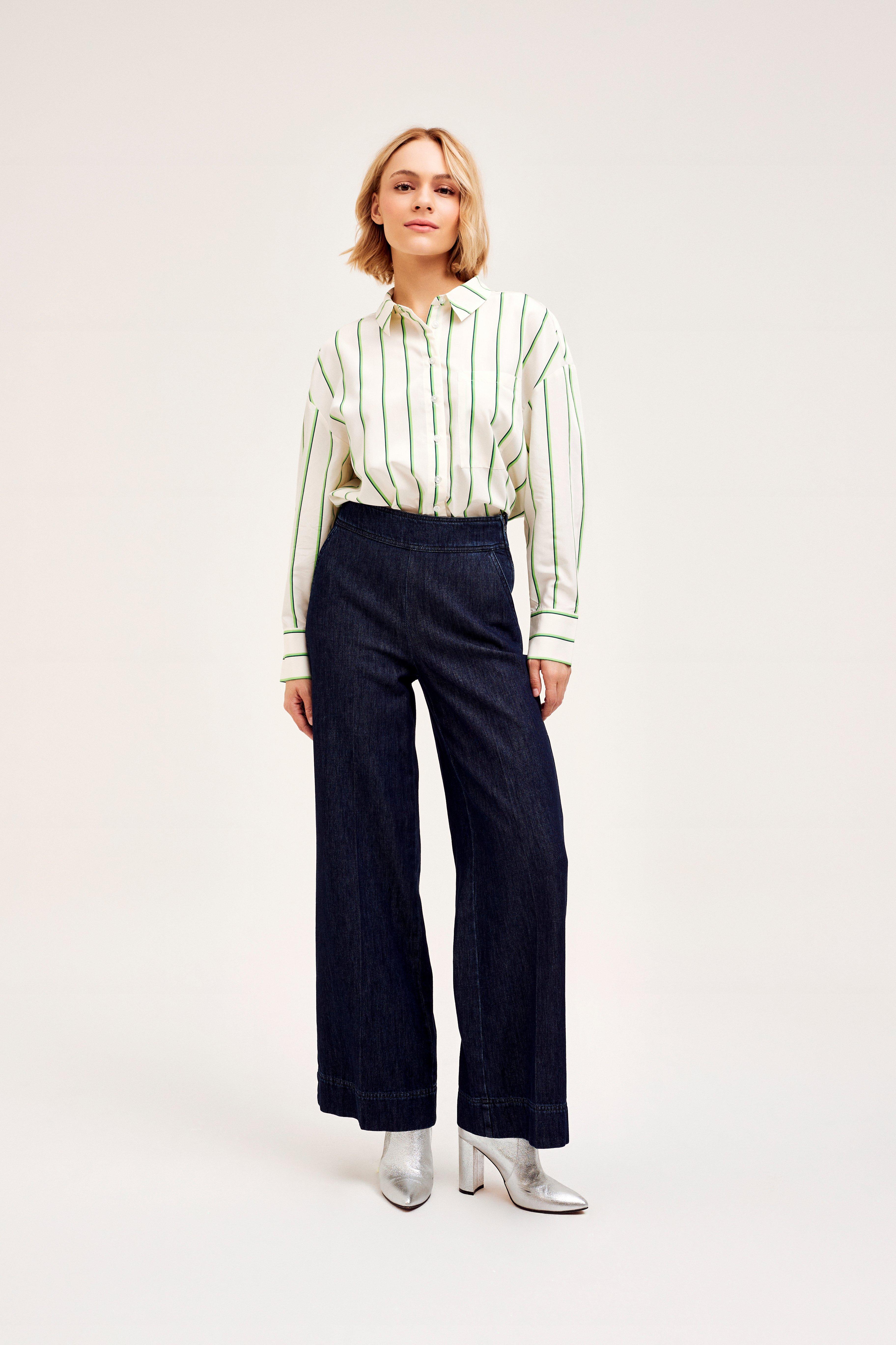 CKS Dames - TAIFOS - Lange Jeans - Dunkelblau