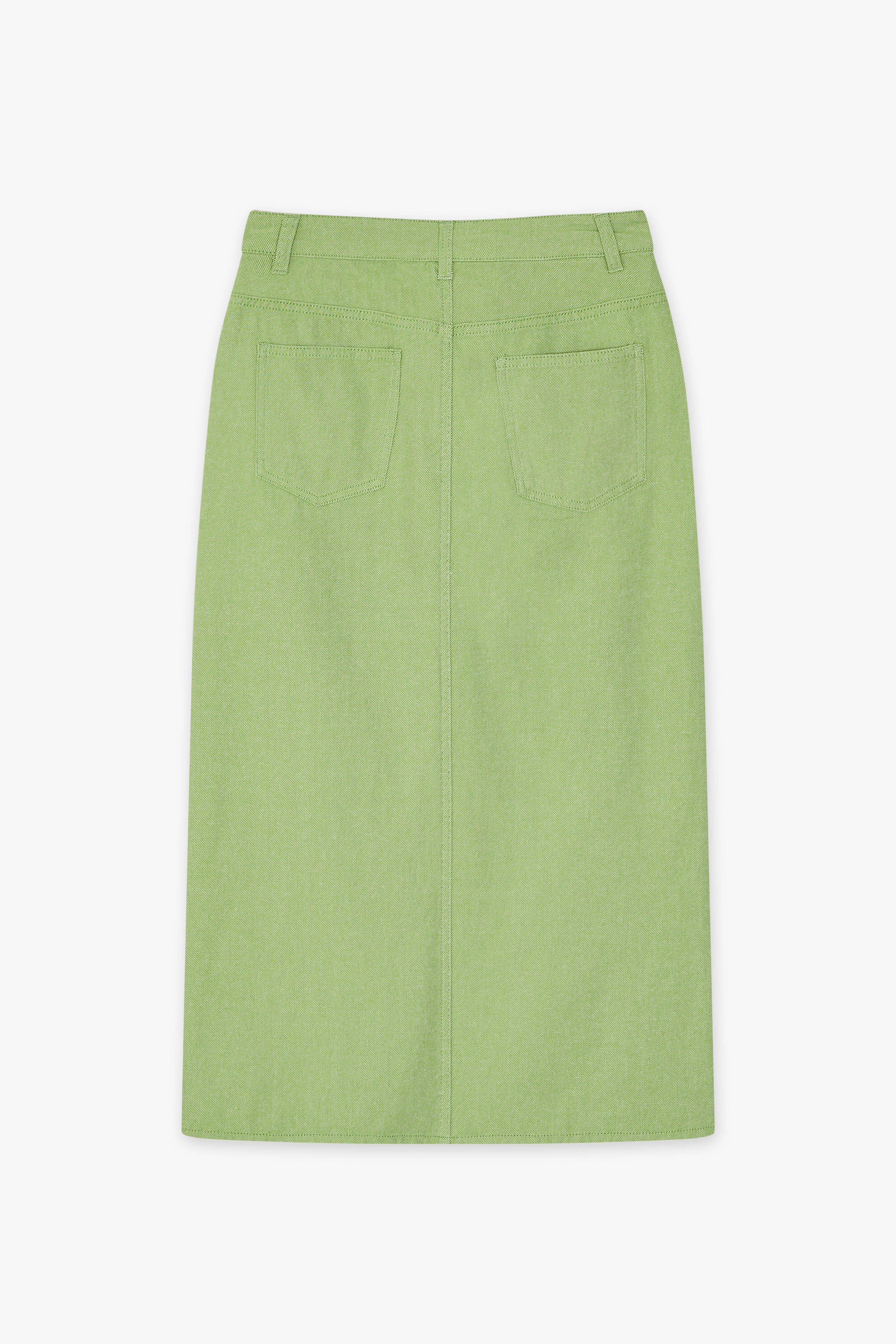 CKS Dames - SKIPPER - midi skirt - green