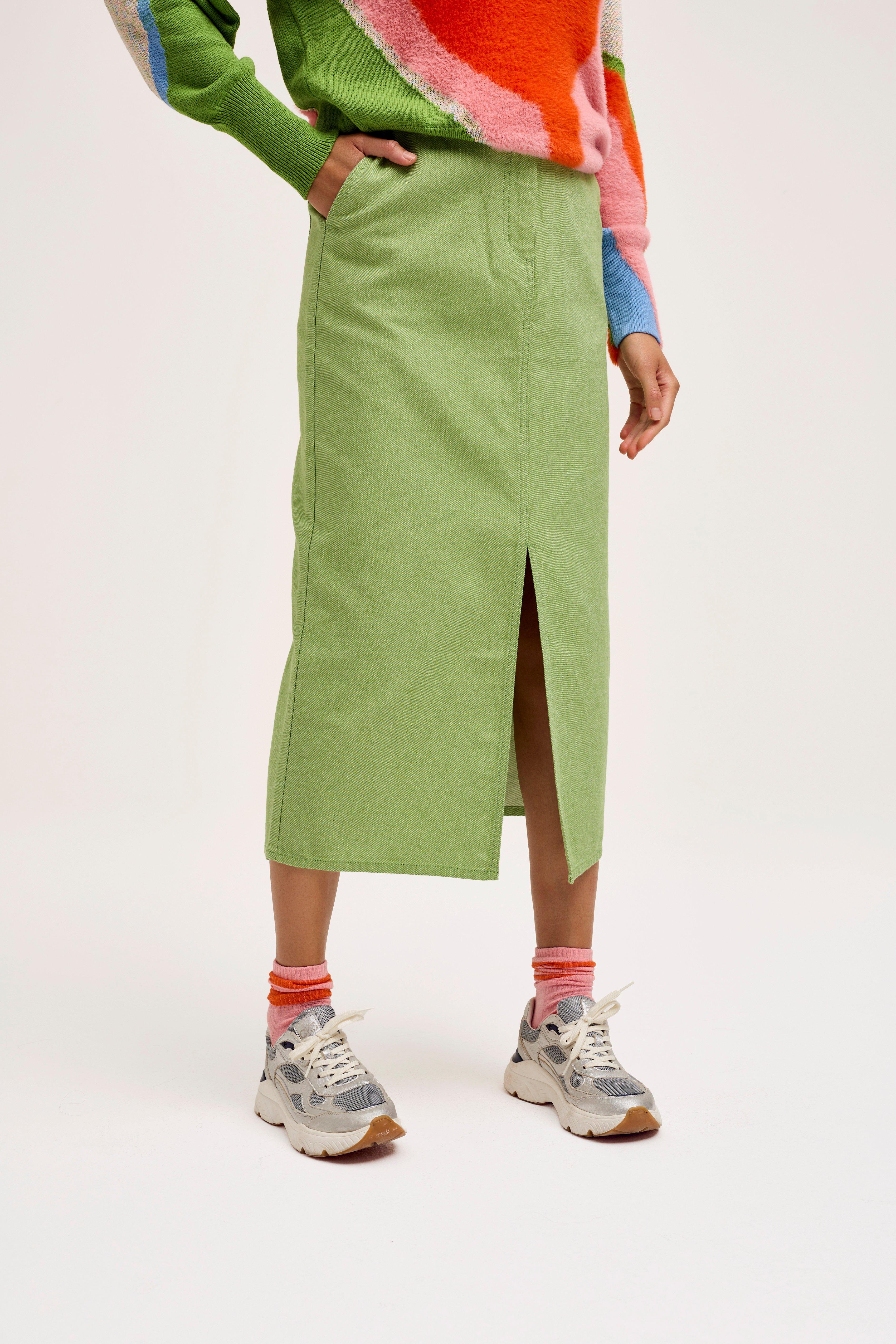 CKS Dames - SKIPPER - midi skirt - green