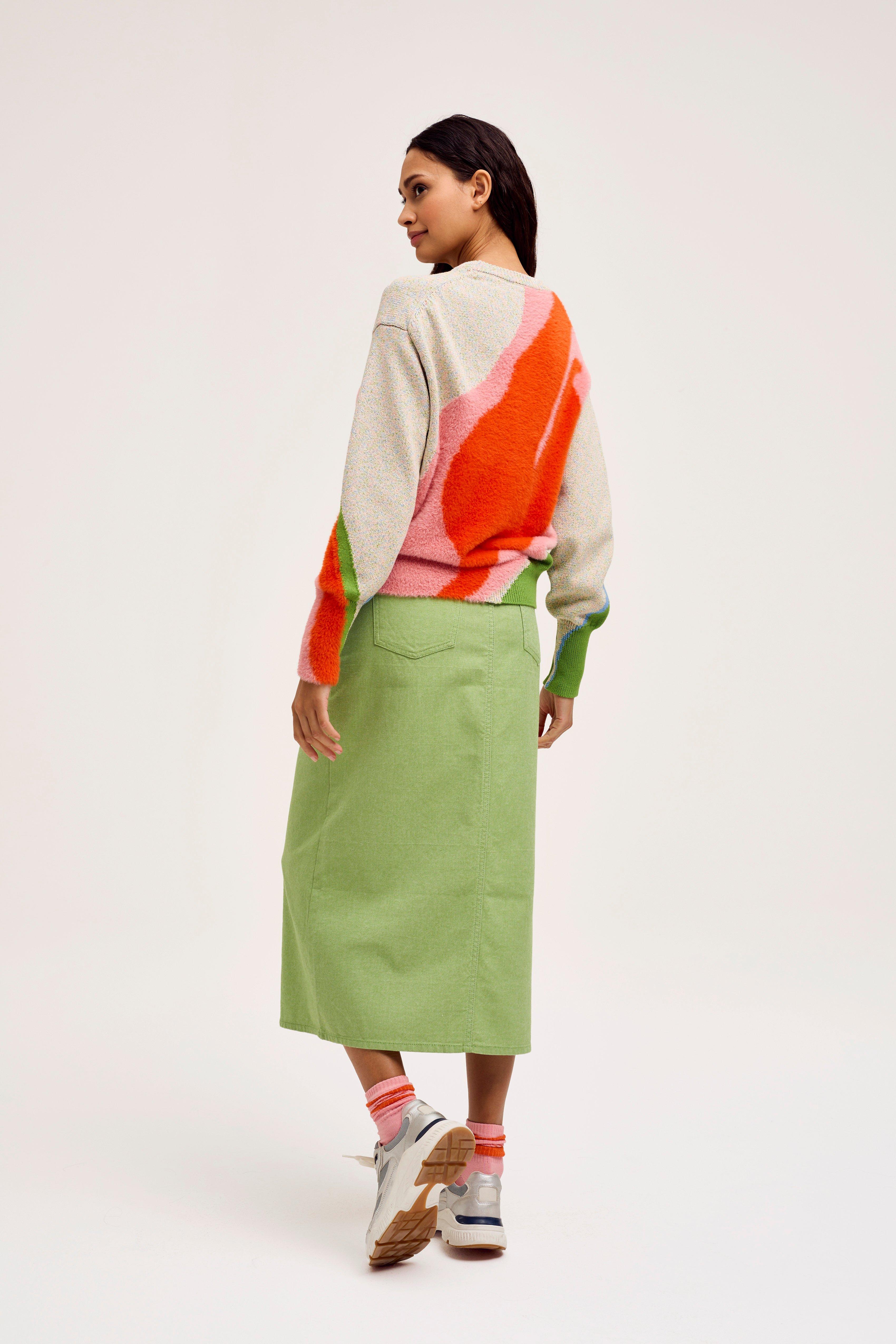 CKS Dames - SKIPPER - midi skirt - green