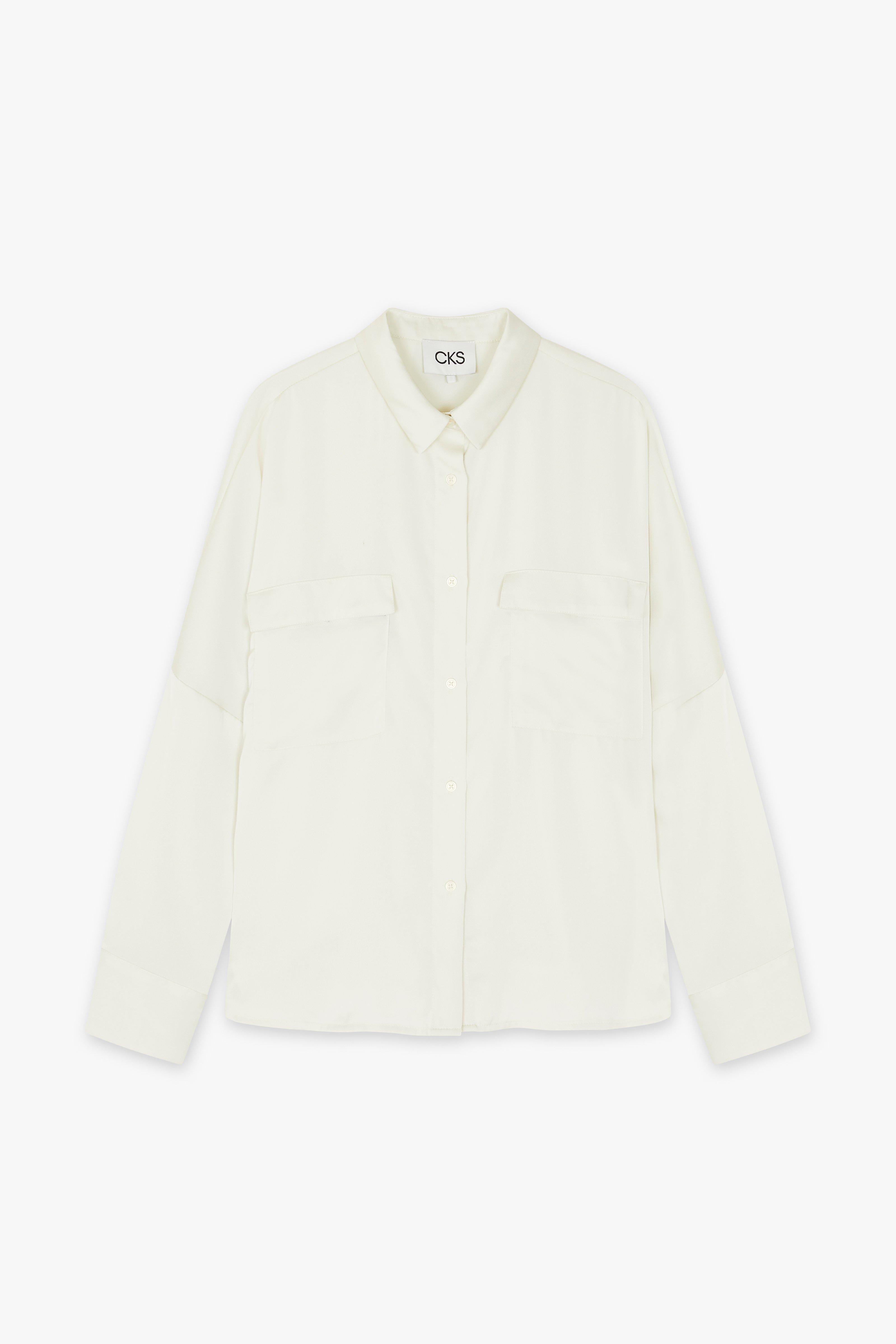 CKS Dames - SANZA - blouse korte mouwen - wit