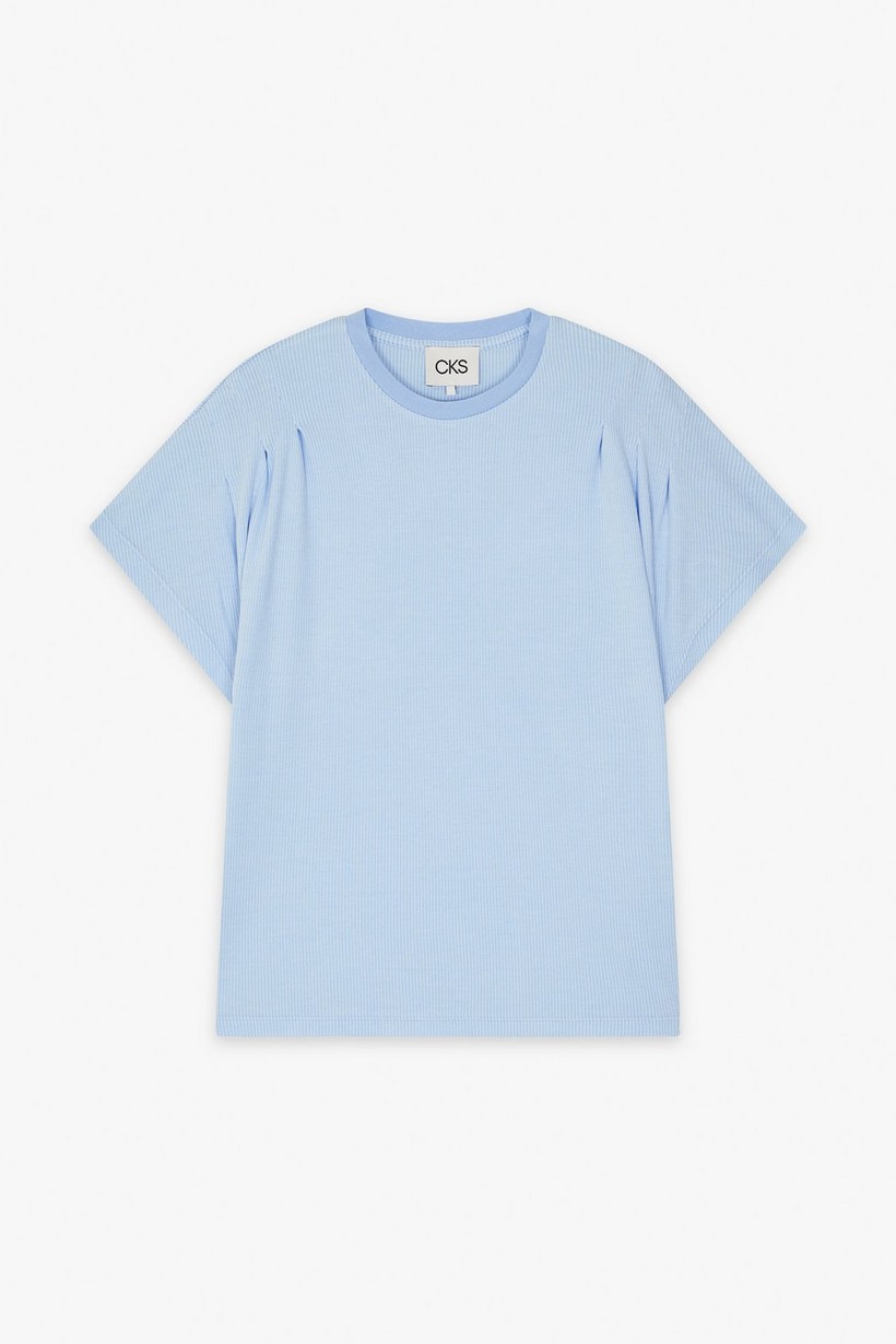 CKS Dames - JAZZY - t-shirt korte mouwen - lichtblauw