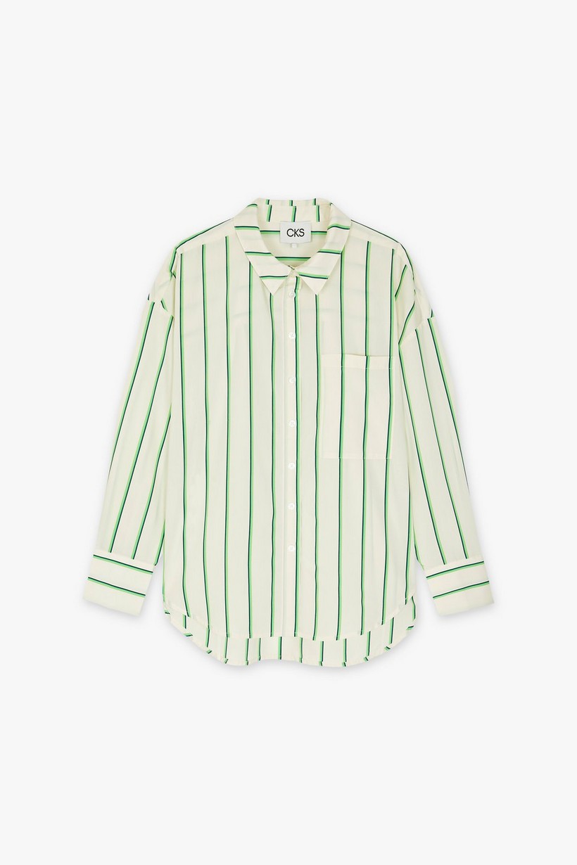 CKS Dames - SUPER - blouse short sleeves - bright green
